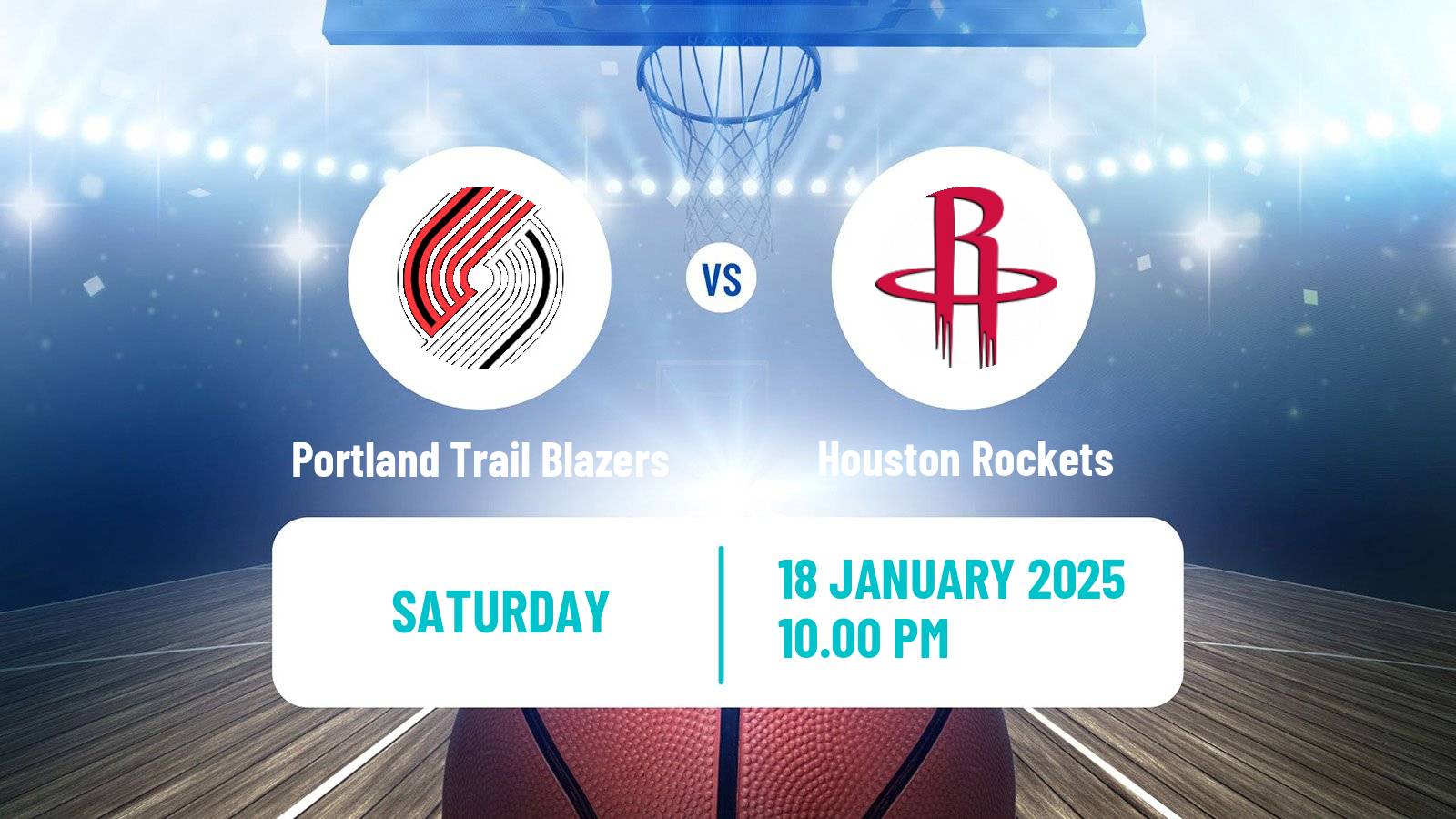 Basketball NBA Portland Trail Blazers - Houston Rockets