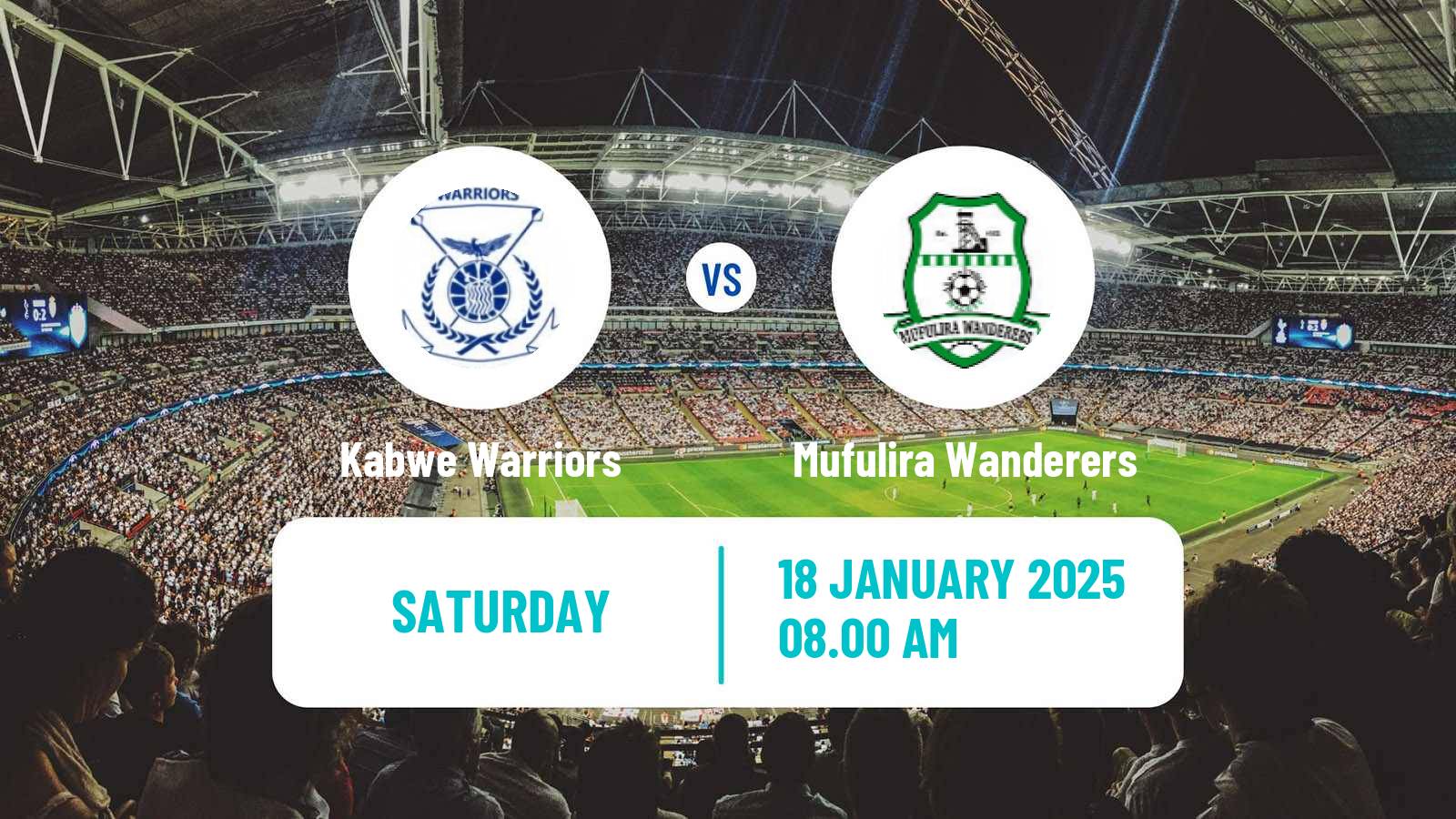 Soccer Zambian Premier League Kabwe Warriors - Mufulira Wanderers