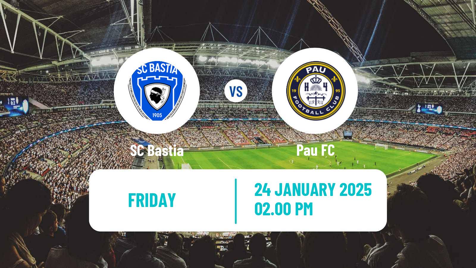 Soccer French Ligue 2 Bastia - Pau