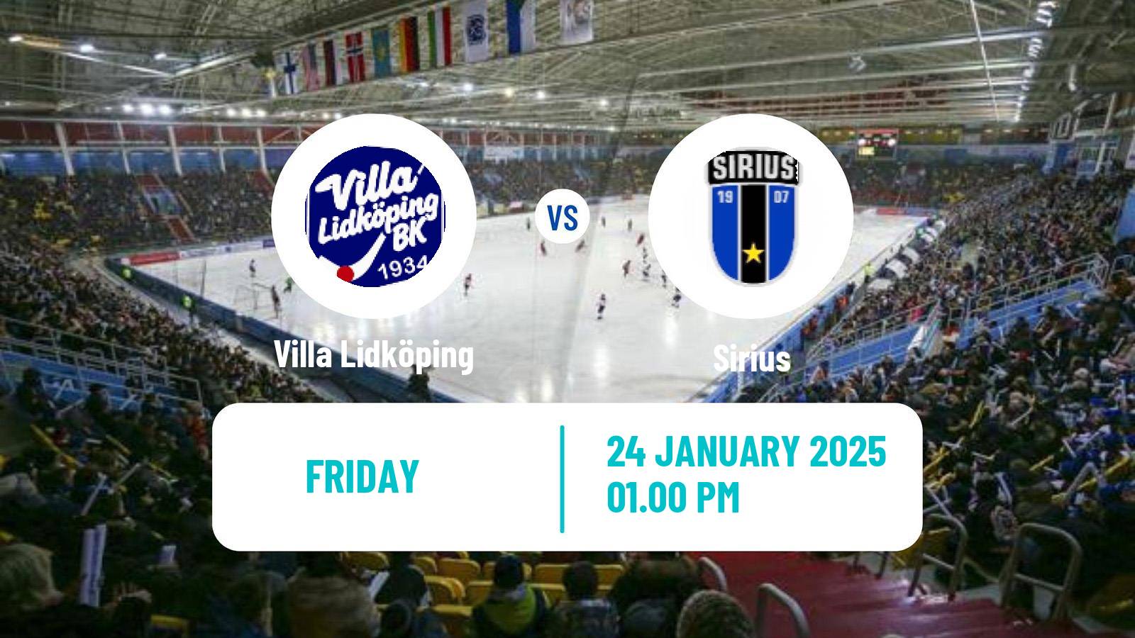 Bandy Swedish Elitserien Bandy Villa Lidköping - Sirius