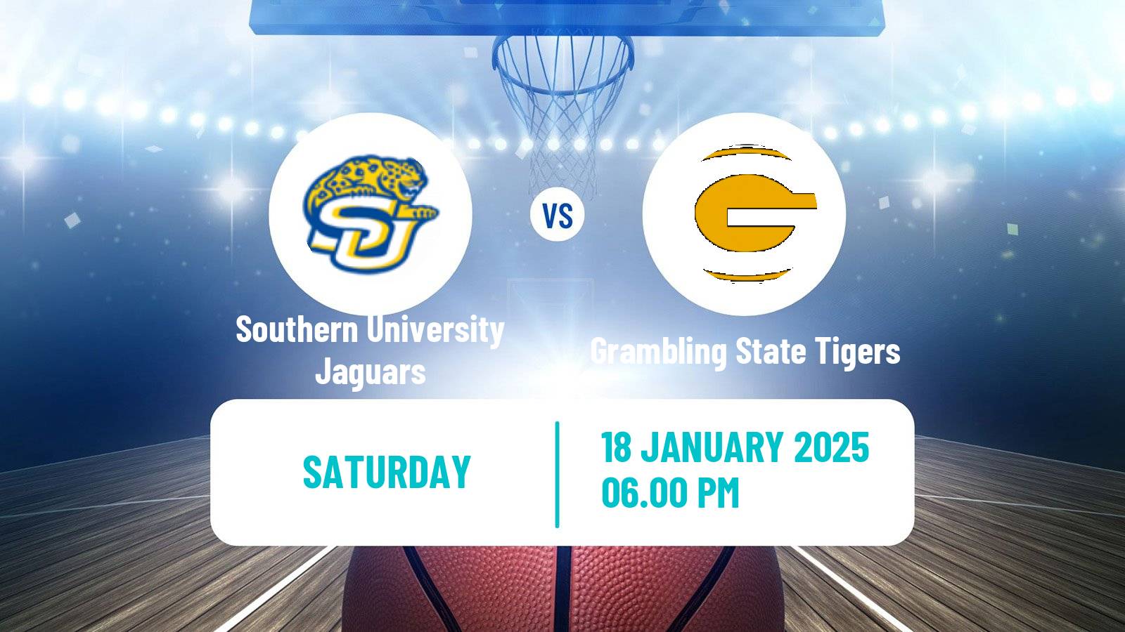 Basketball NCAA College Basketball Southern University Jaguars - Grambling State Tigers