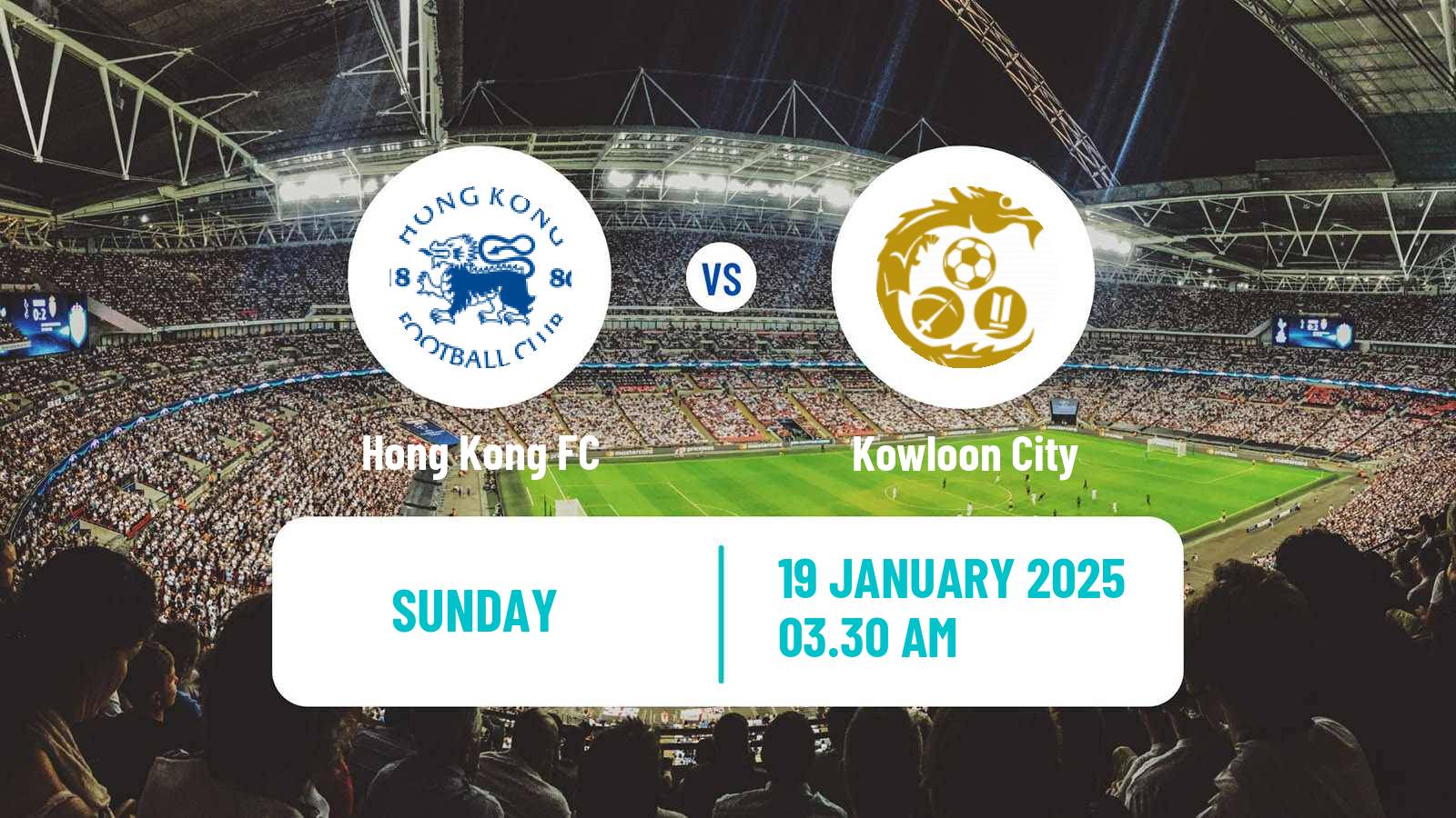 Soccer Hong Kong Premier League Hong Kong FC - Kowloon City