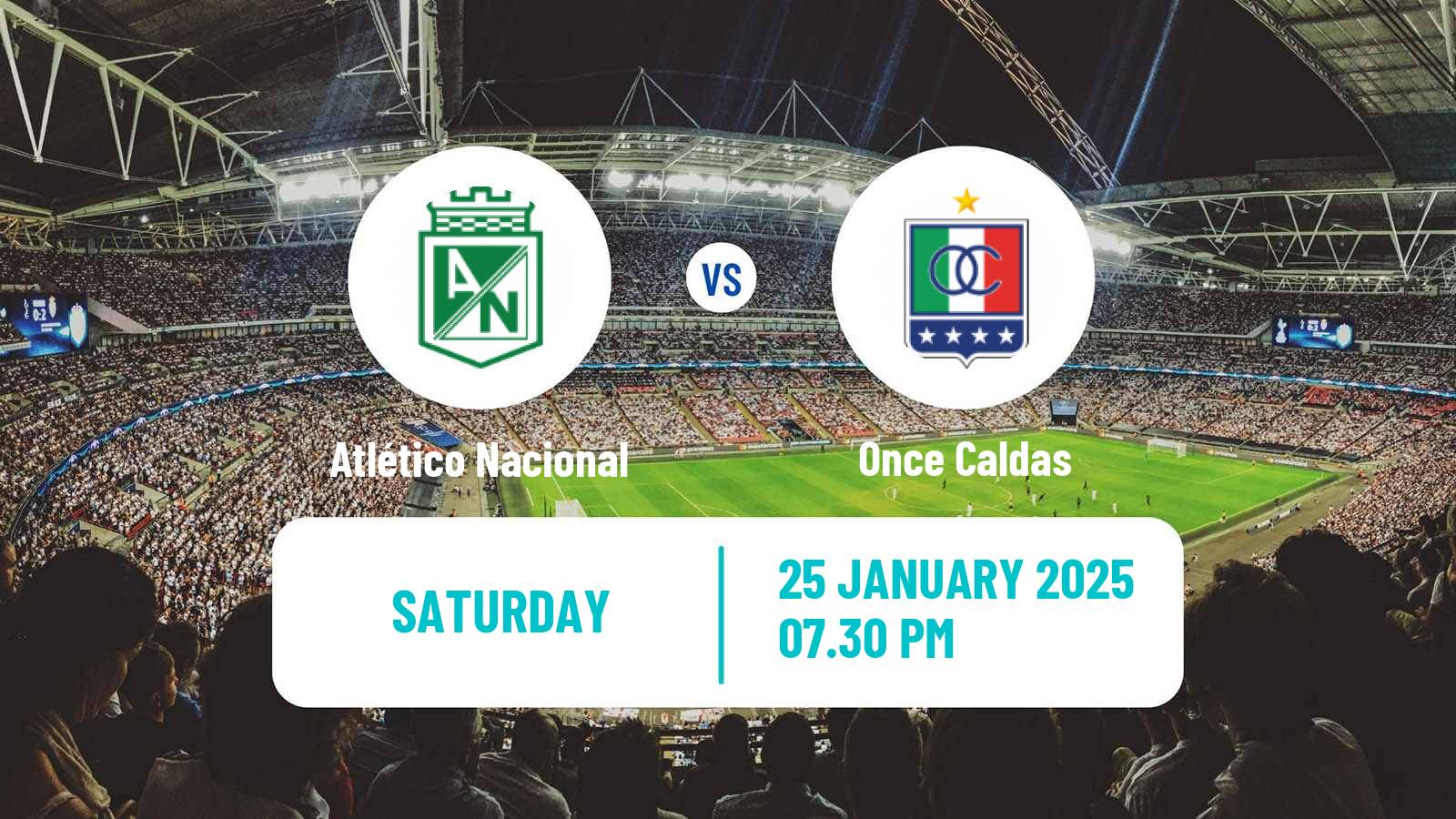 Soccer Colombian Primera A Atlético Nacional - Once Caldas