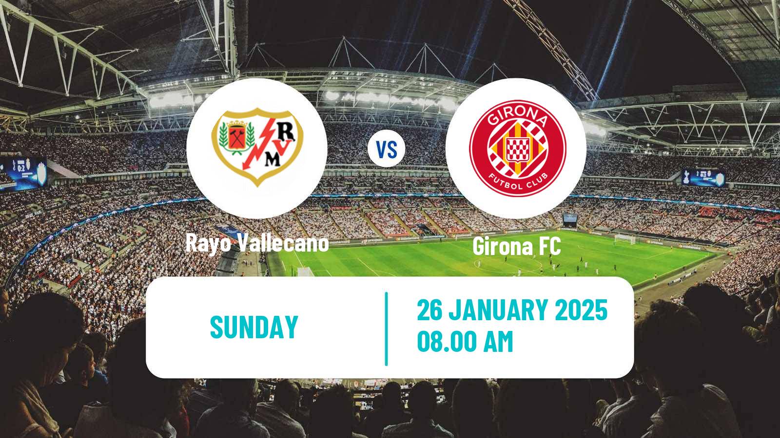 Soccer Spanish LaLiga Rayo Vallecano - Girona