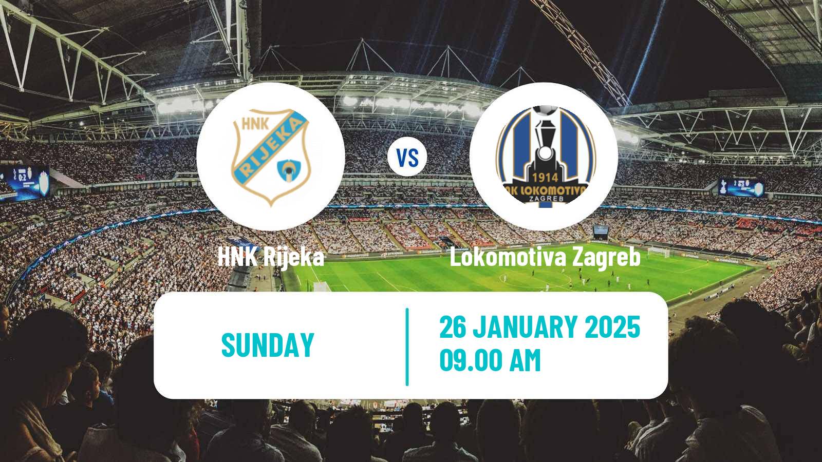 Soccer Croatian HNL Rijeka - Lokomotiva Zagreb