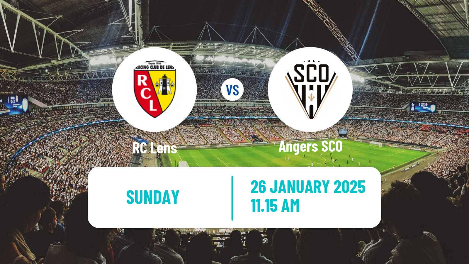 Soccer French Ligue 1 Lens - Angers