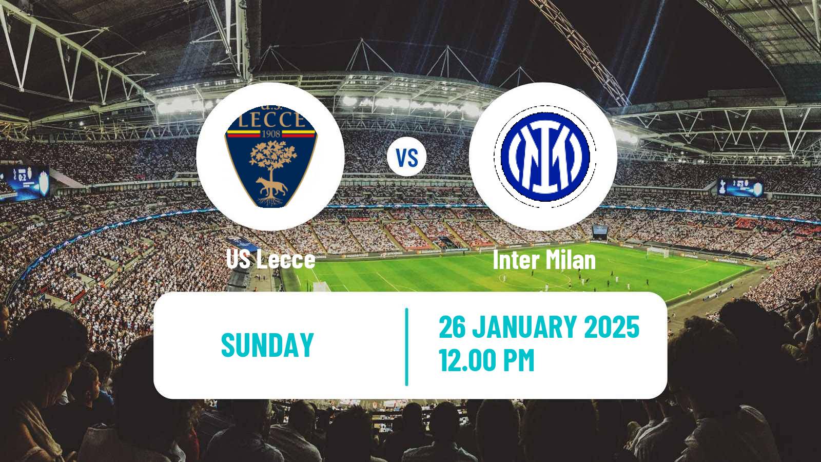 Soccer Italian Serie A Lecce - Inter Milan