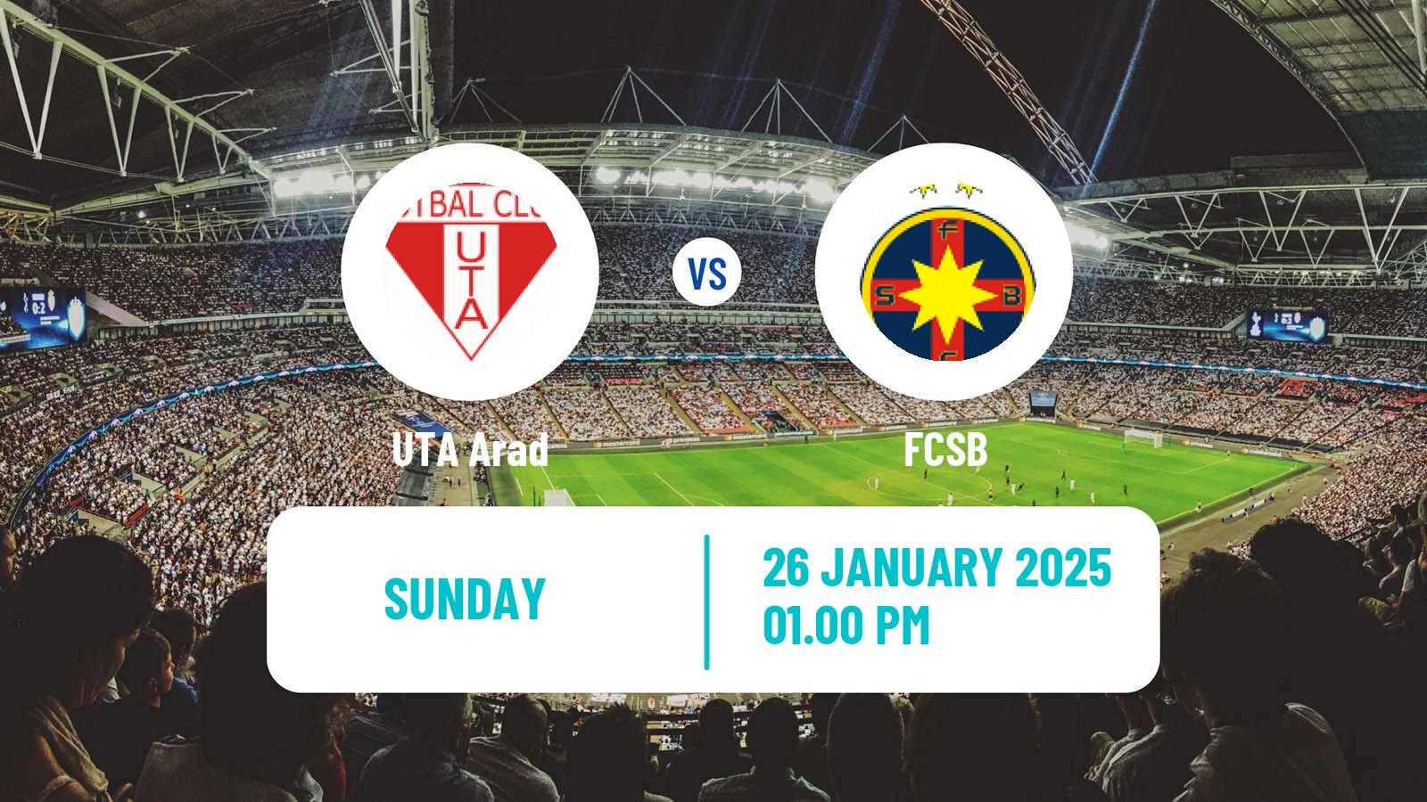 Soccer Romanian Liga 1 UTA Arad - FCSB