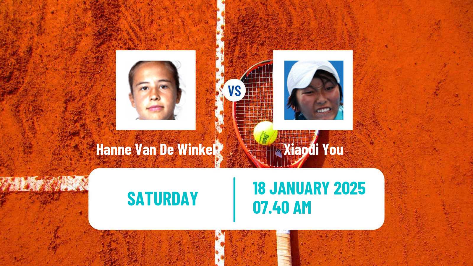 Tennis ITF W50 La Marsa Women Hanne Van De Winkel - Xiaodi You