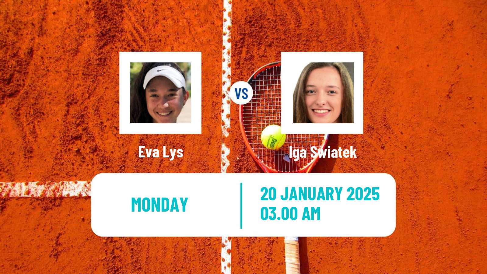 Tennis WTA Australian Open Eva Lys - Iga Swiatek