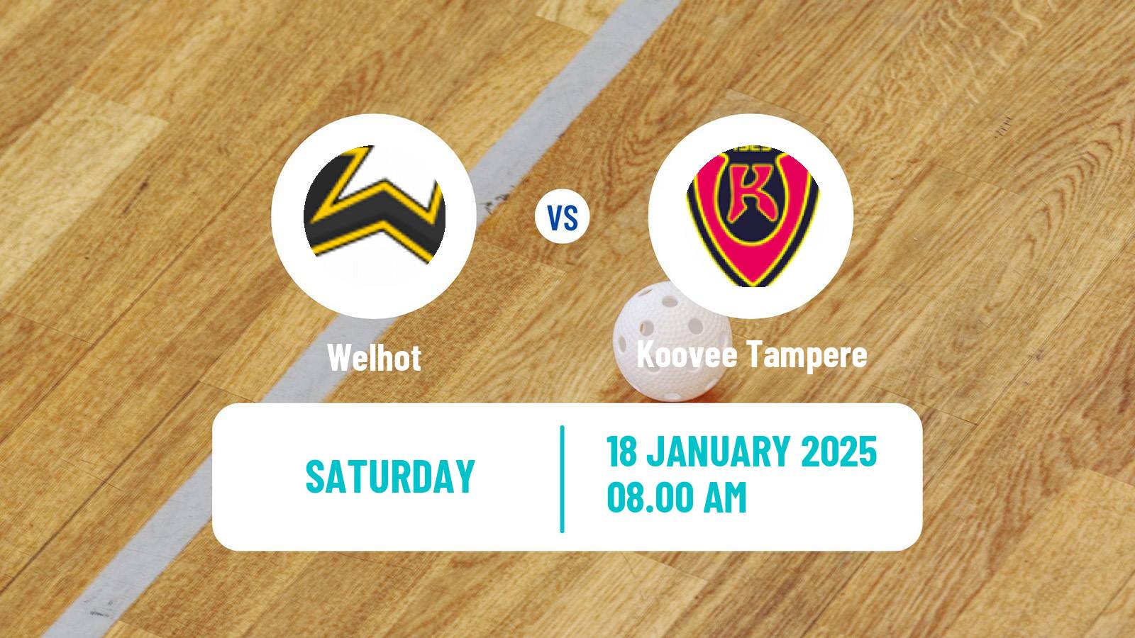 Floorball Finnish F-Liiga Women Welhot - Koovee Tampere