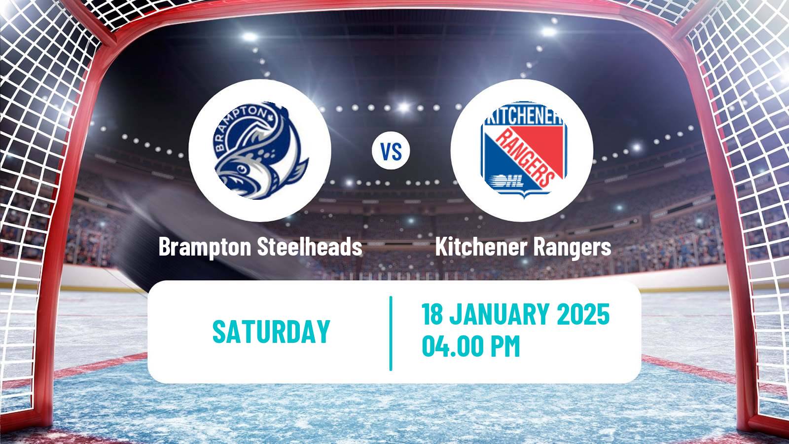 Hockey OHL Brampton Steelheads - Kitchener Rangers