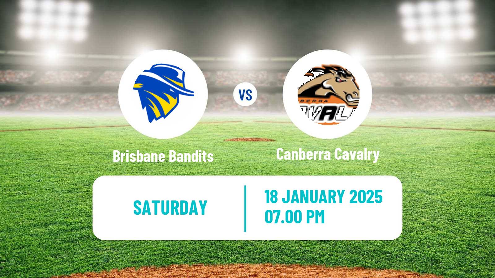 Baseball Australian ABL Brisbane Bandits - Canberra Cavalry