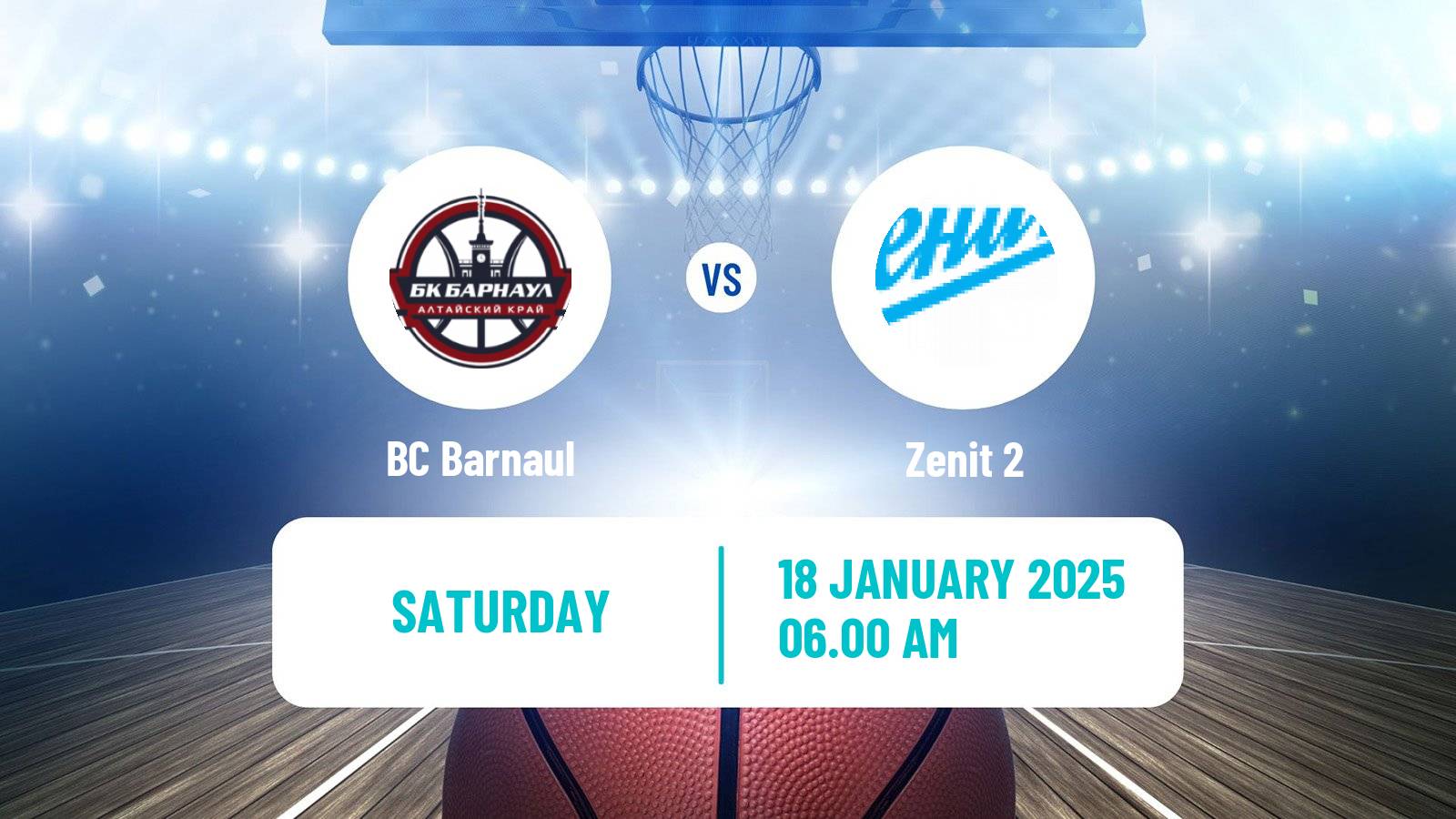 Basketball Russian Super League Basketball Barnaul - Zenit 2