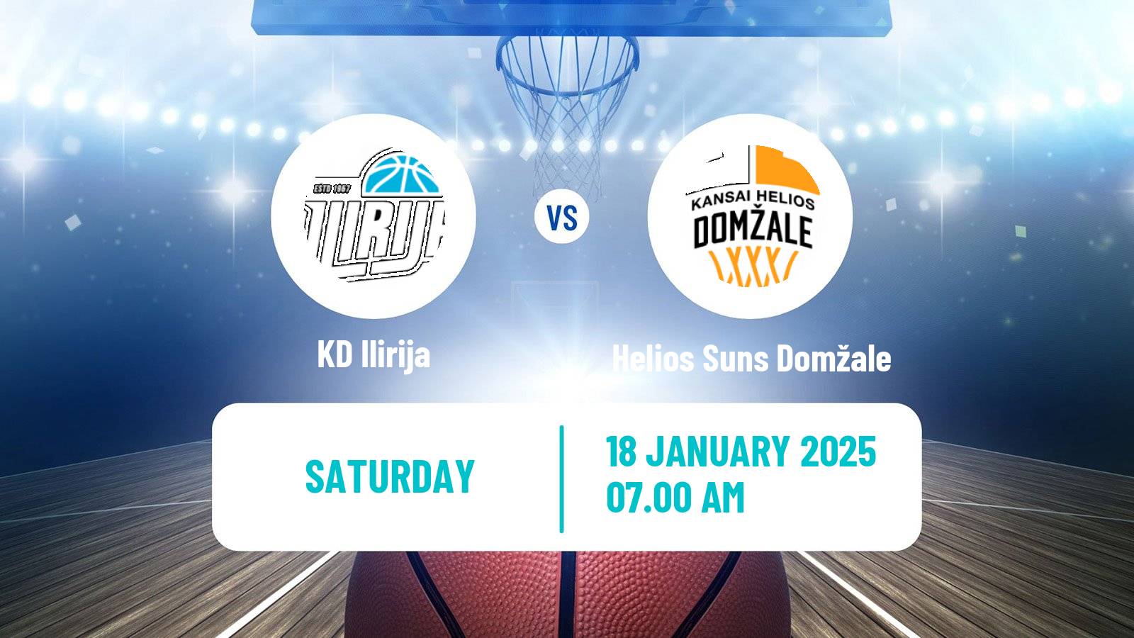 Basketball Slovenian Liga Basketball Ilirija - Helios Suns Domžale