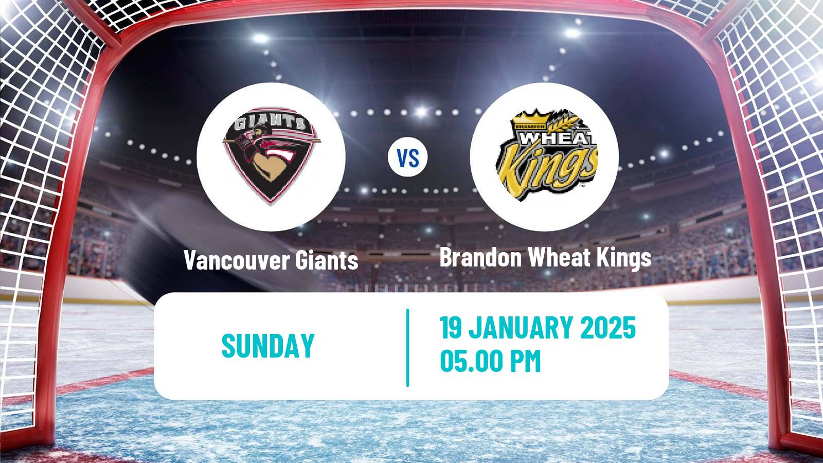 Hockey WHL Vancouver Giants - Brandon Wheat Kings