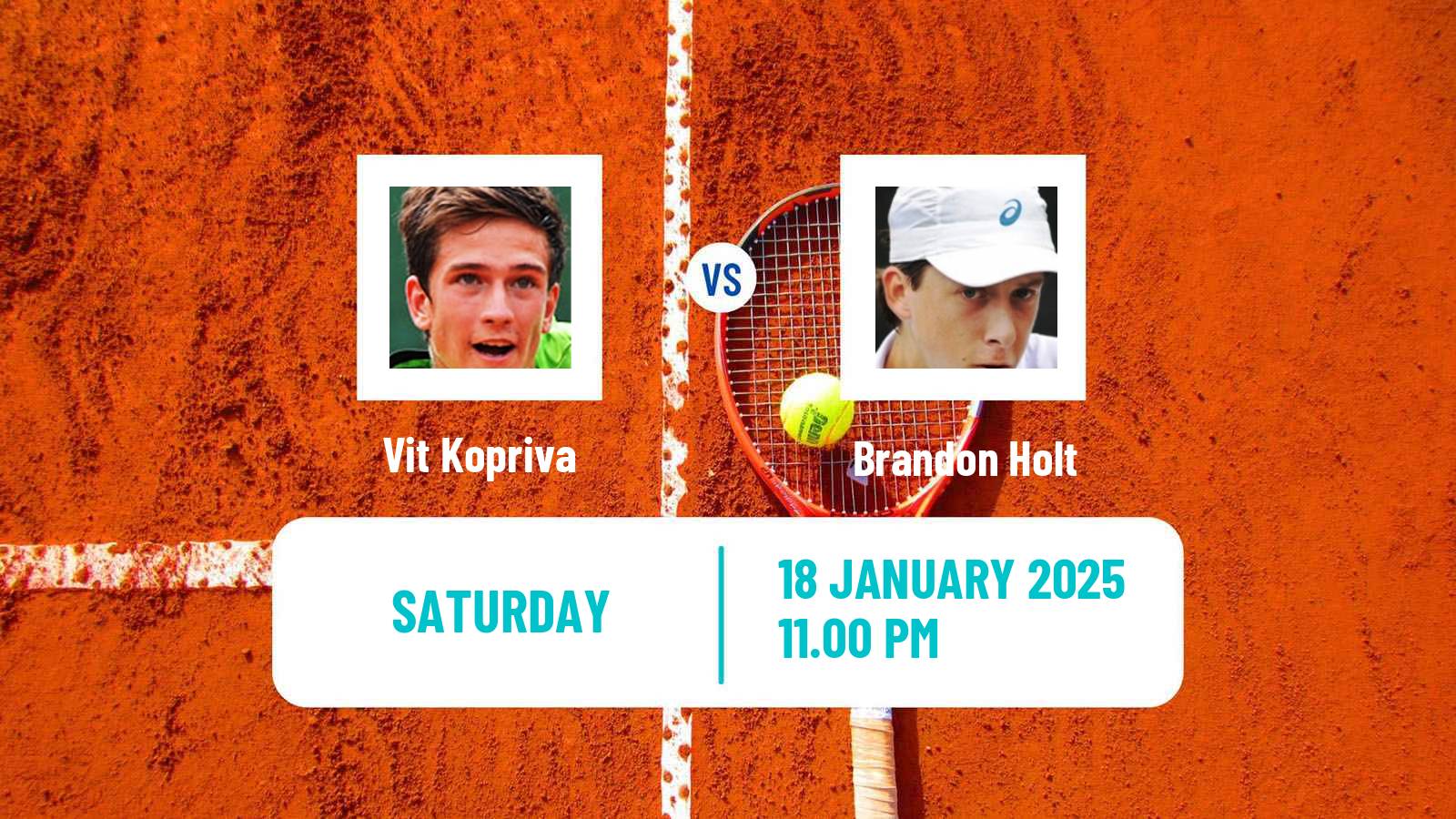 Tennis Nonthaburi 3 Challenger Men Vit Kopriva - Brandon Holt