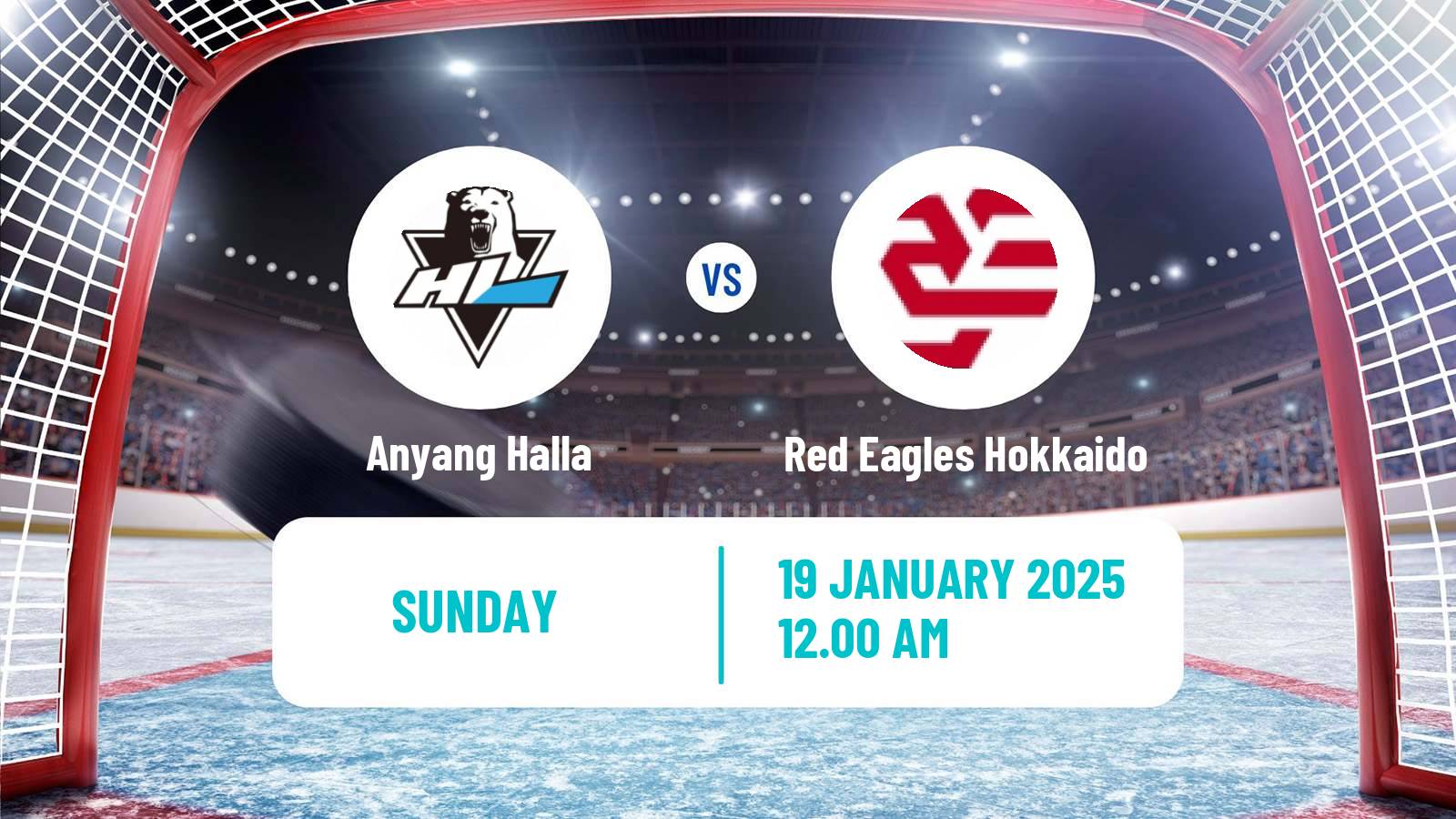 Hockey Asia League Ice Hockey Anyang Halla - Red Eagles Hokkaido