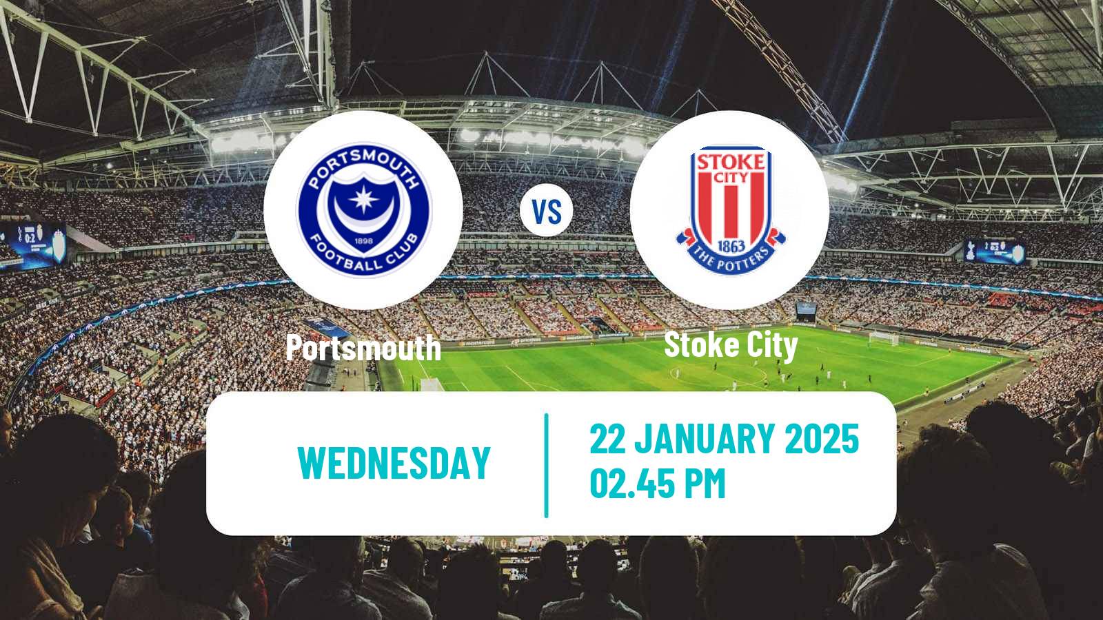 Soccer English League Championship Portsmouth - Stoke City