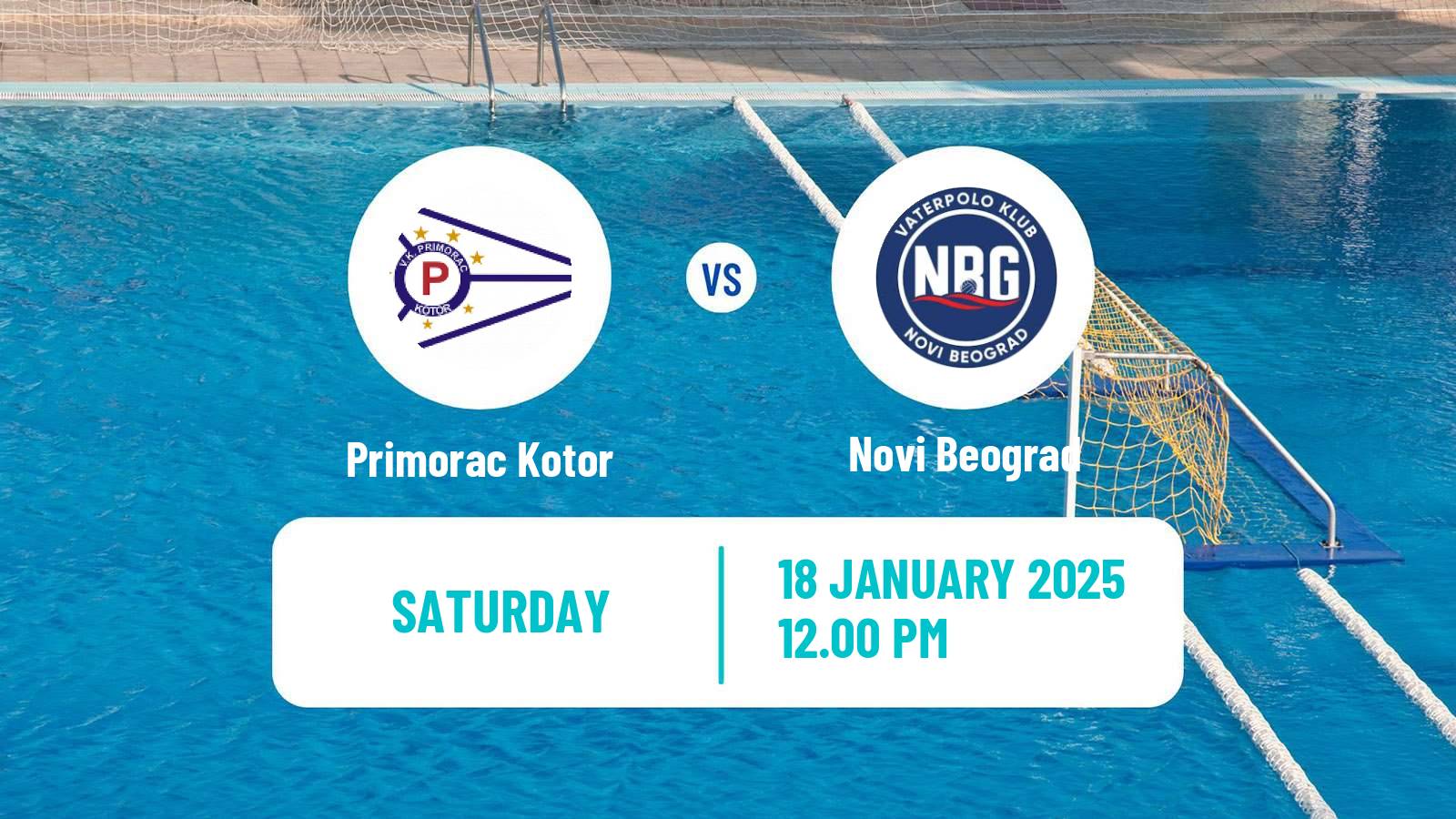 Water polo Serbian Super Liga Water Polo Primorac Kotor - Novi Beograd