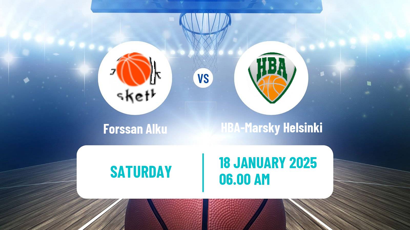 Basketball Finnish Korisliiga Women Forssan Alku - HBA-Marsky Helsinki