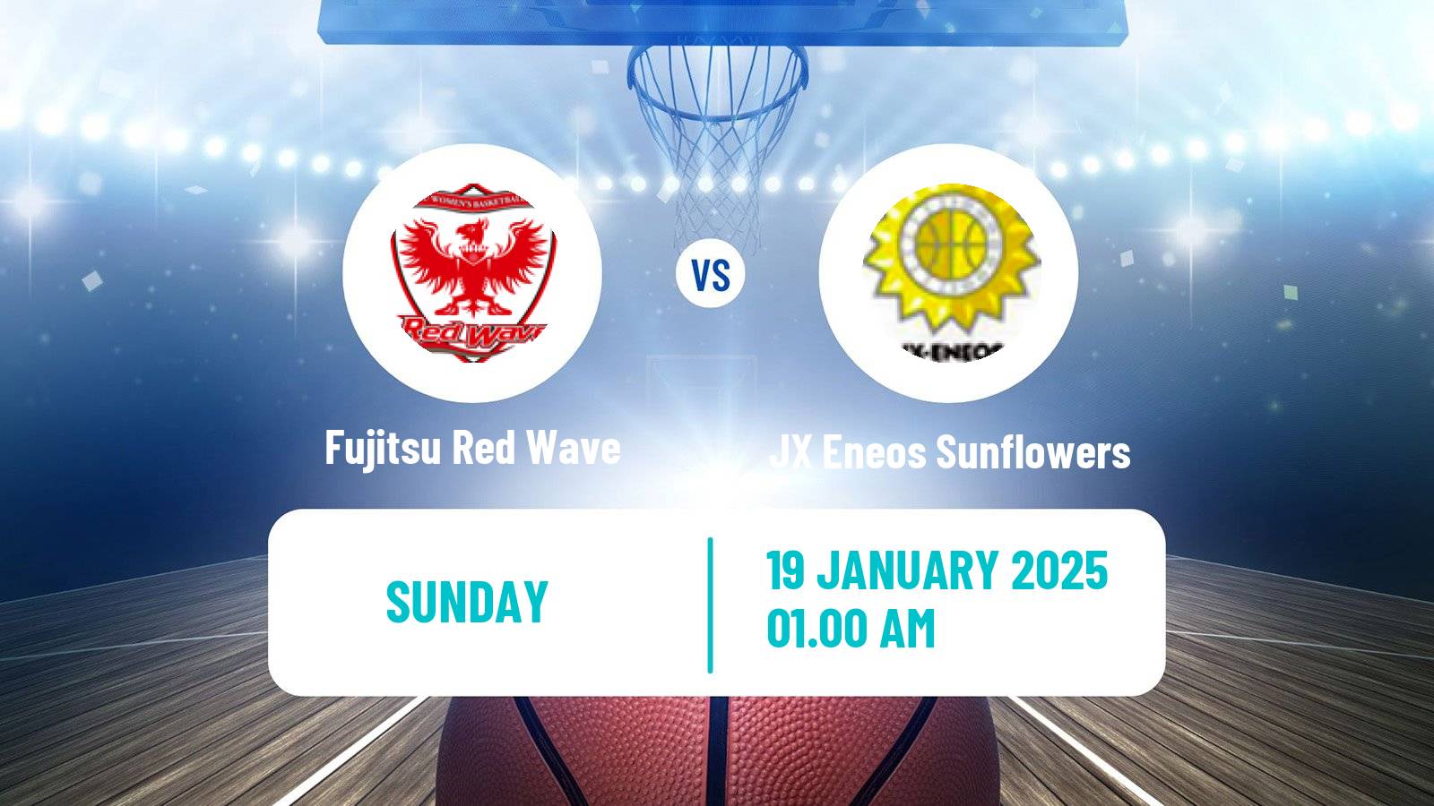 Basketball Japan W League Basketball Fujitsu Red Wave - JX Eneos Sunflowers