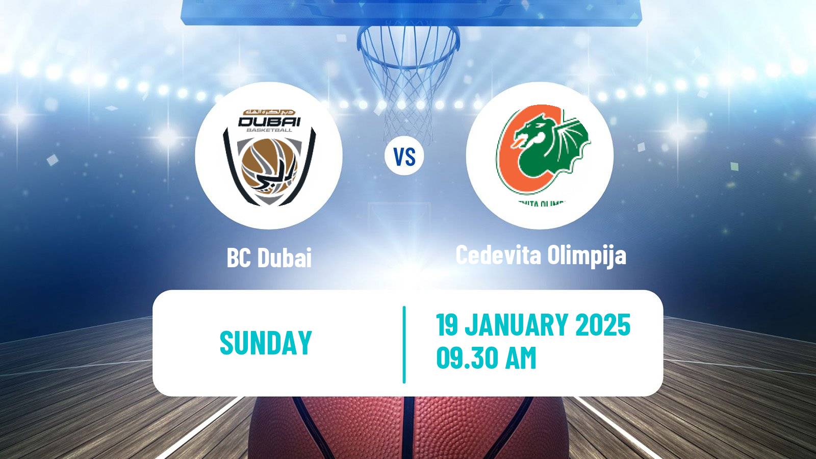 Basketball Adriatic League Dubai - Cedevita Olimpija