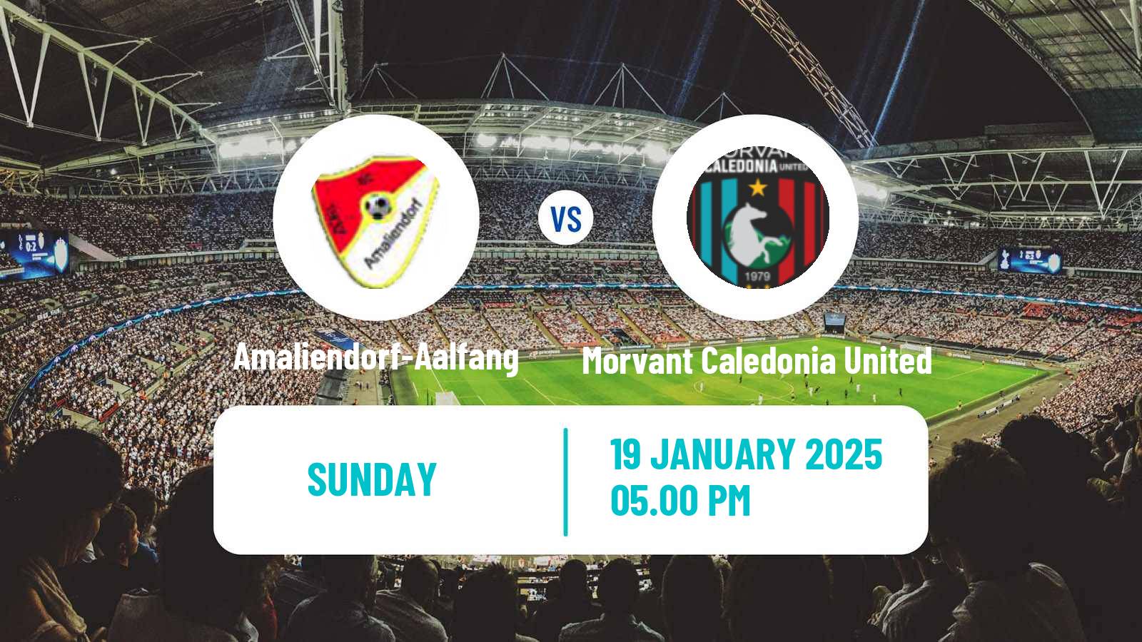 Soccer Trinidad and Tobago Premier League Amaliendorf-Aalfang - Morvant Caledonia United