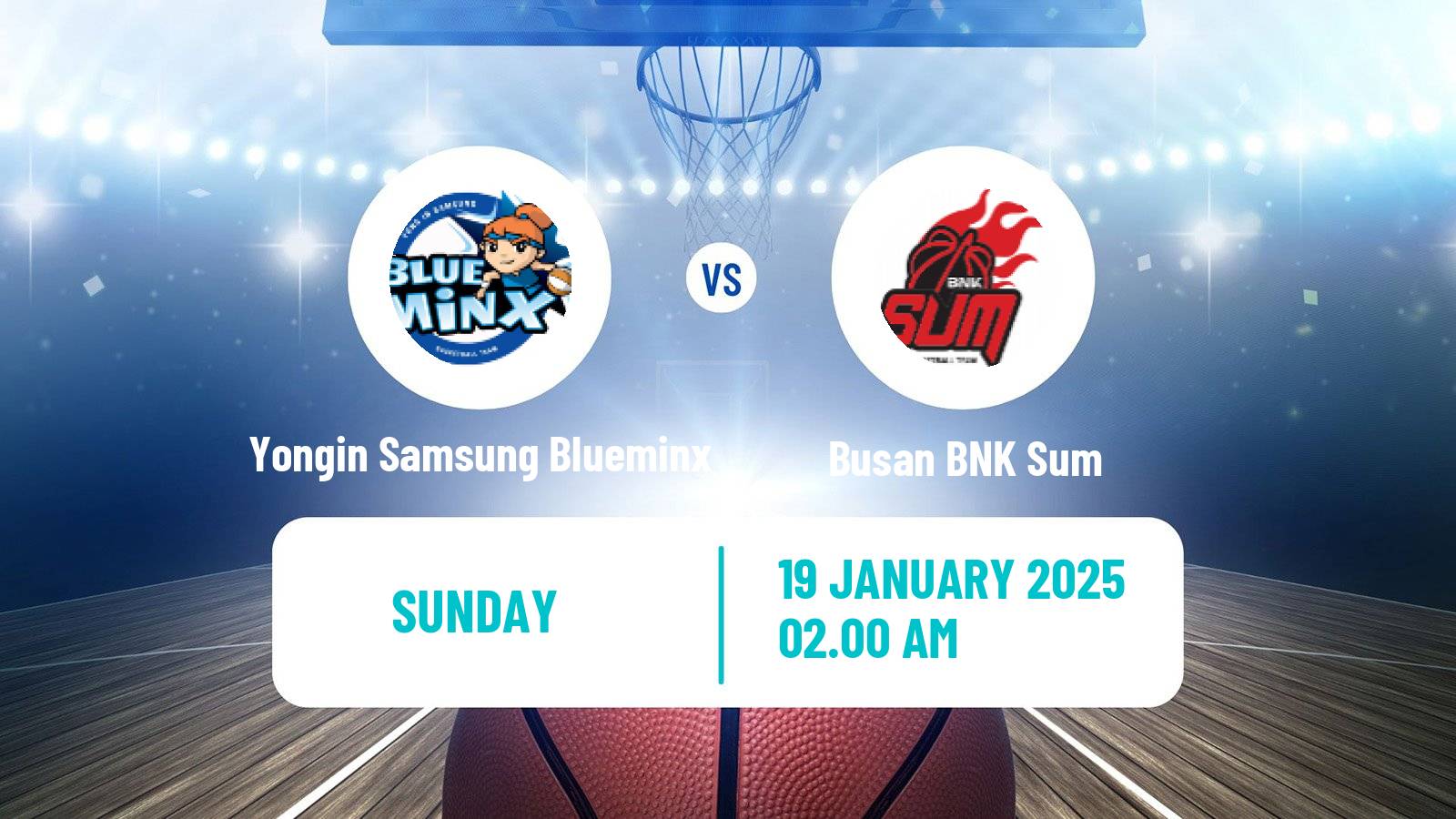 Basketball WKBL Yongin Samsung Blueminx - Busan BNK Sum