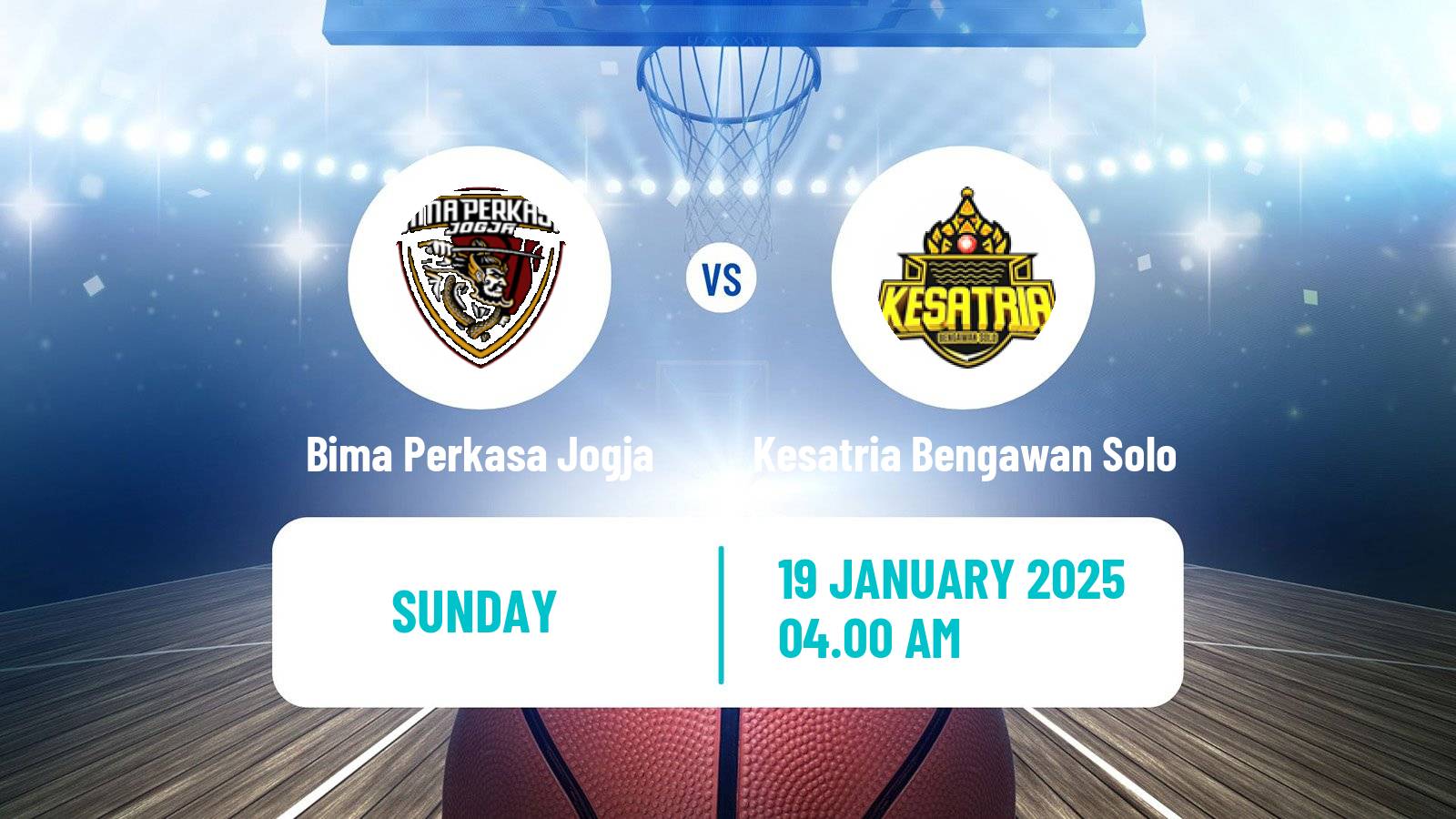 Basketball Indonesian IBL Bima Perkasa Jogja - Kesatria Bengawan Solo