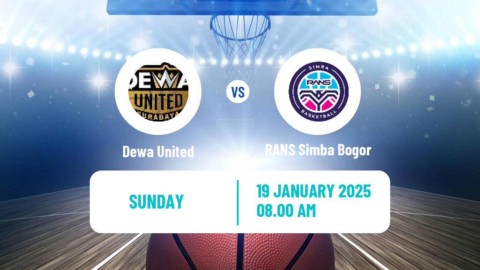 Basketball Indonesian IBL Dewa United - RANS Simba Bogor