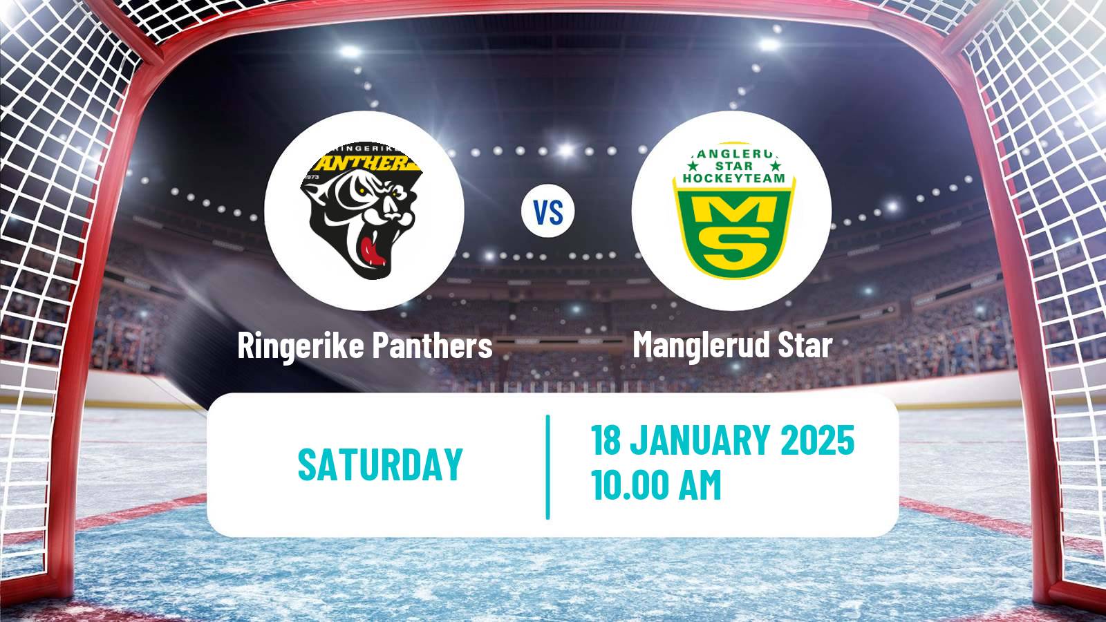 Hockey Norwegian Division 1 Hockey Ringerike Panthers - Manglerud Star