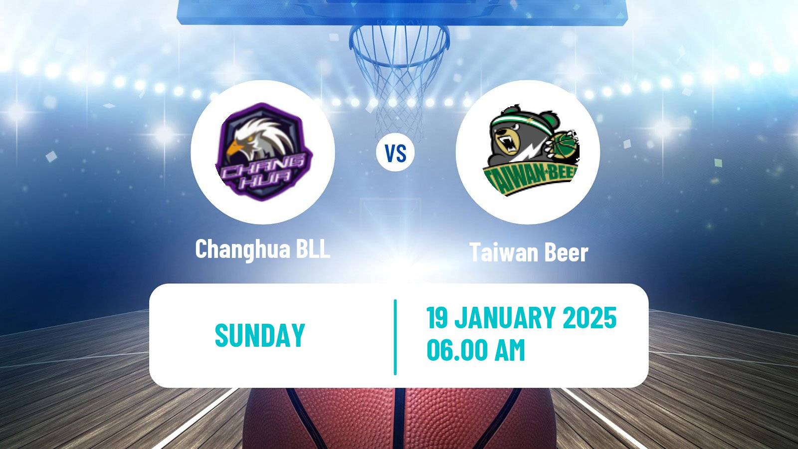 Basketball Taiwan SBL Changhua BLL - Taiwan Beer