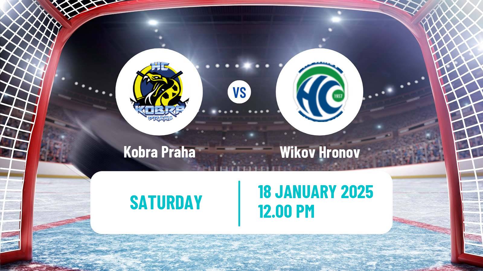 Hockey Czech 2 Liga Hockey West Kobra Praha - Wikov Hronov