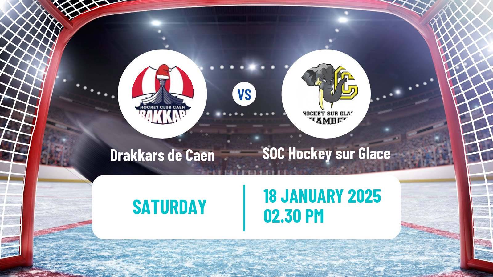 Hockey French D1 Ice Hockey Drakkars de Caen - SOC Hockey sur Glace