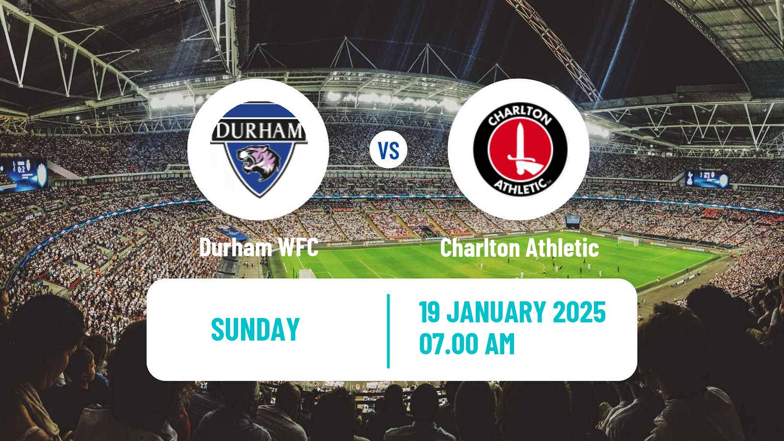 Soccer English Women Championship Durham - Charlton Athletic