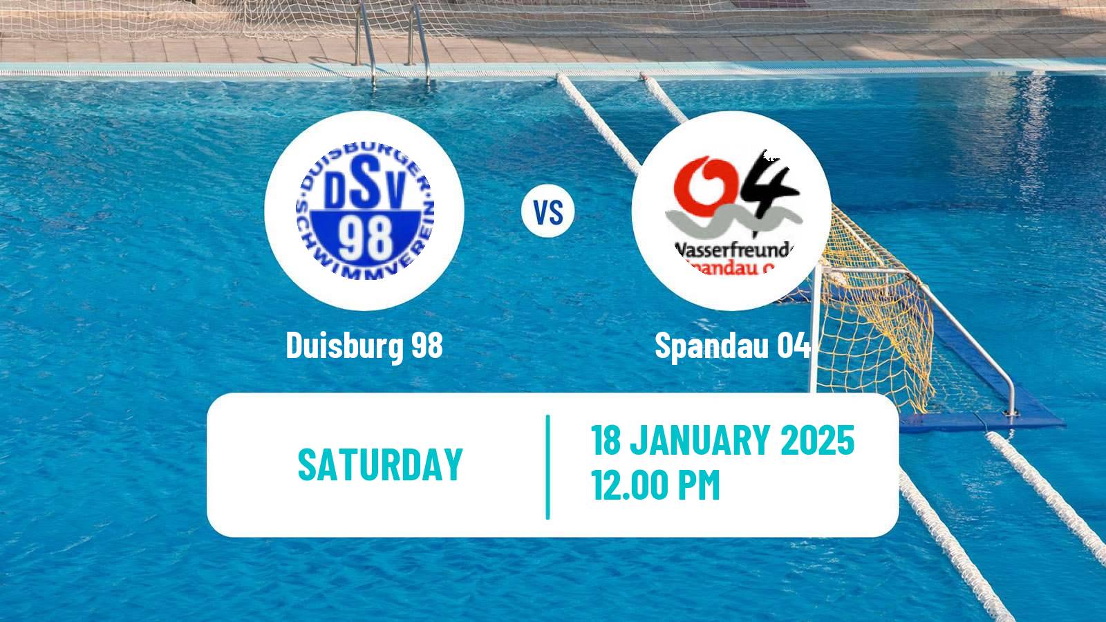 Water polo German Pro A Water Polo Duisburg 98 - Spandau 04