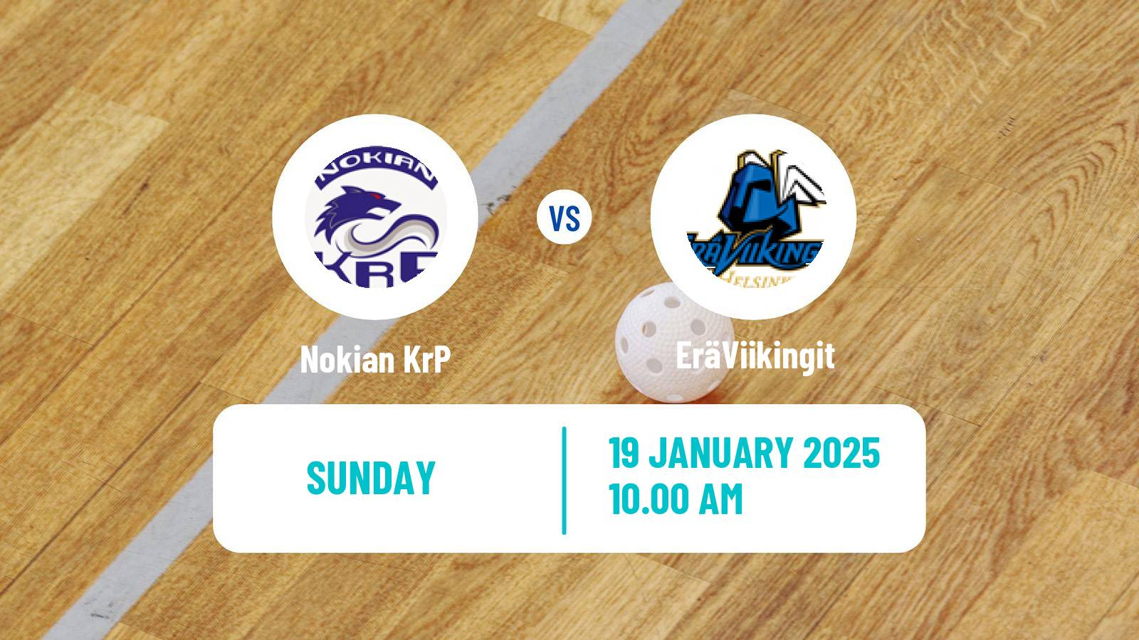 Floorball Finnish F-Liiga Nokian KrP - EräViikingit