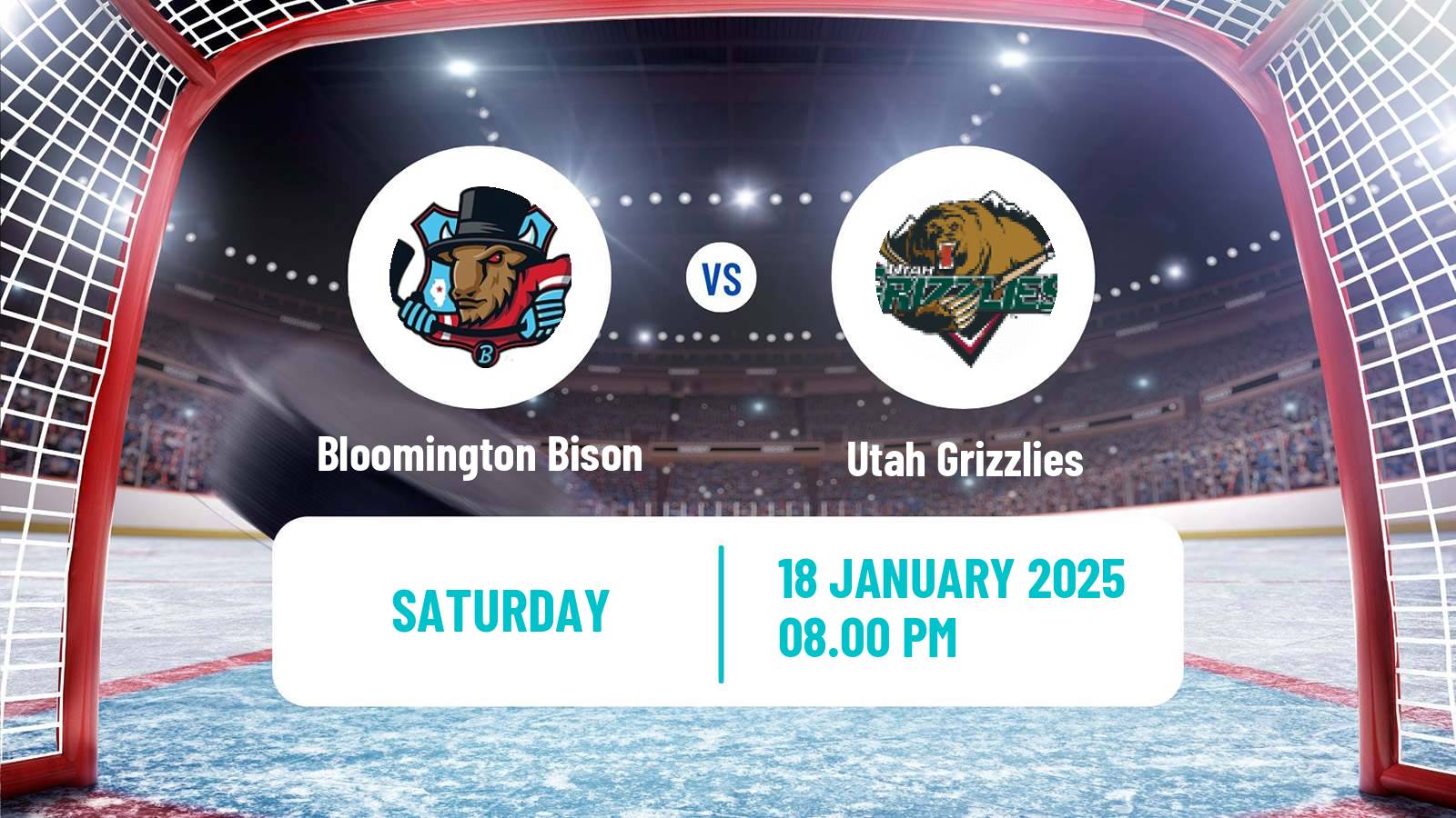 Hockey ECHL Bloomington Bison - Utah Grizzlies