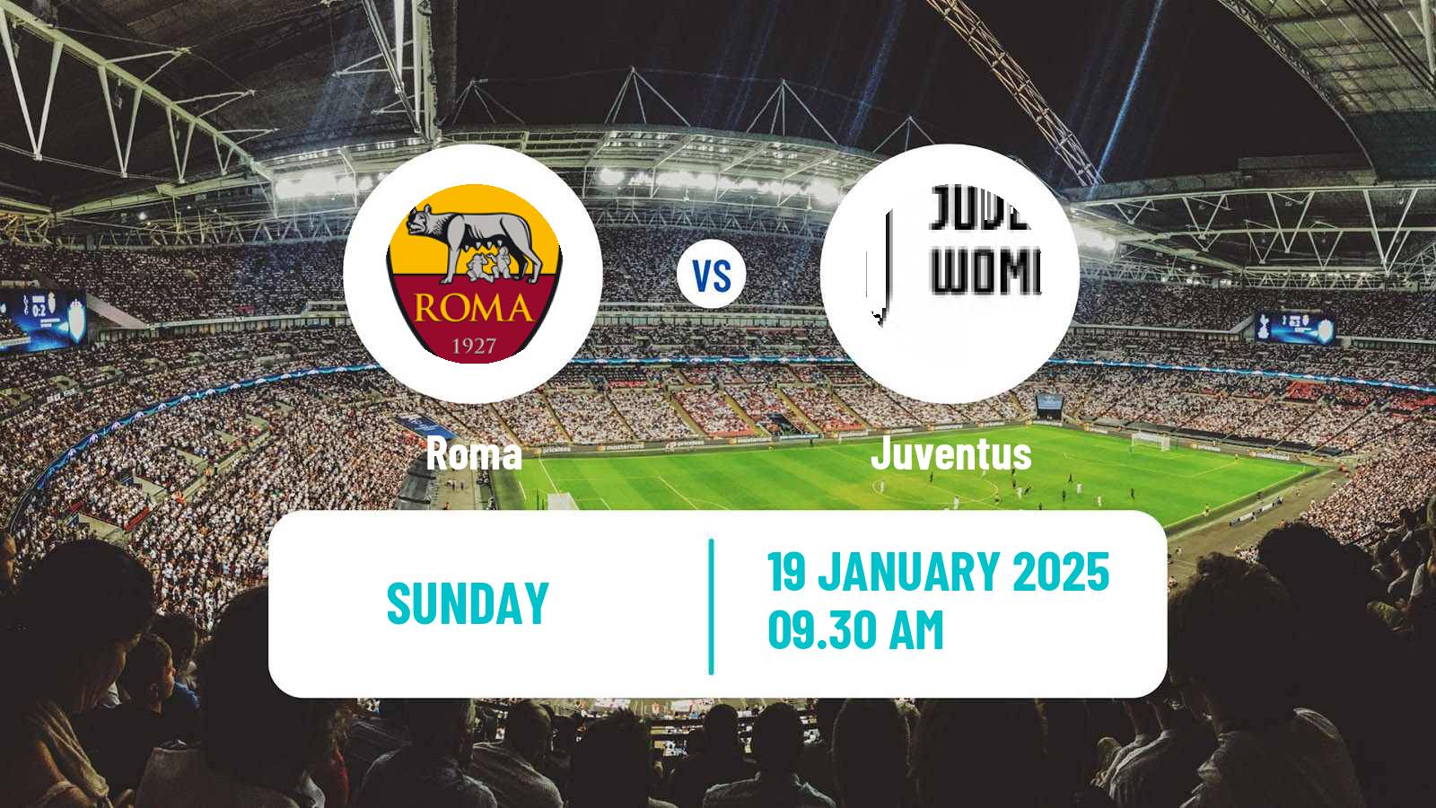 Soccer Italian Serie A Women Roma - Juventus