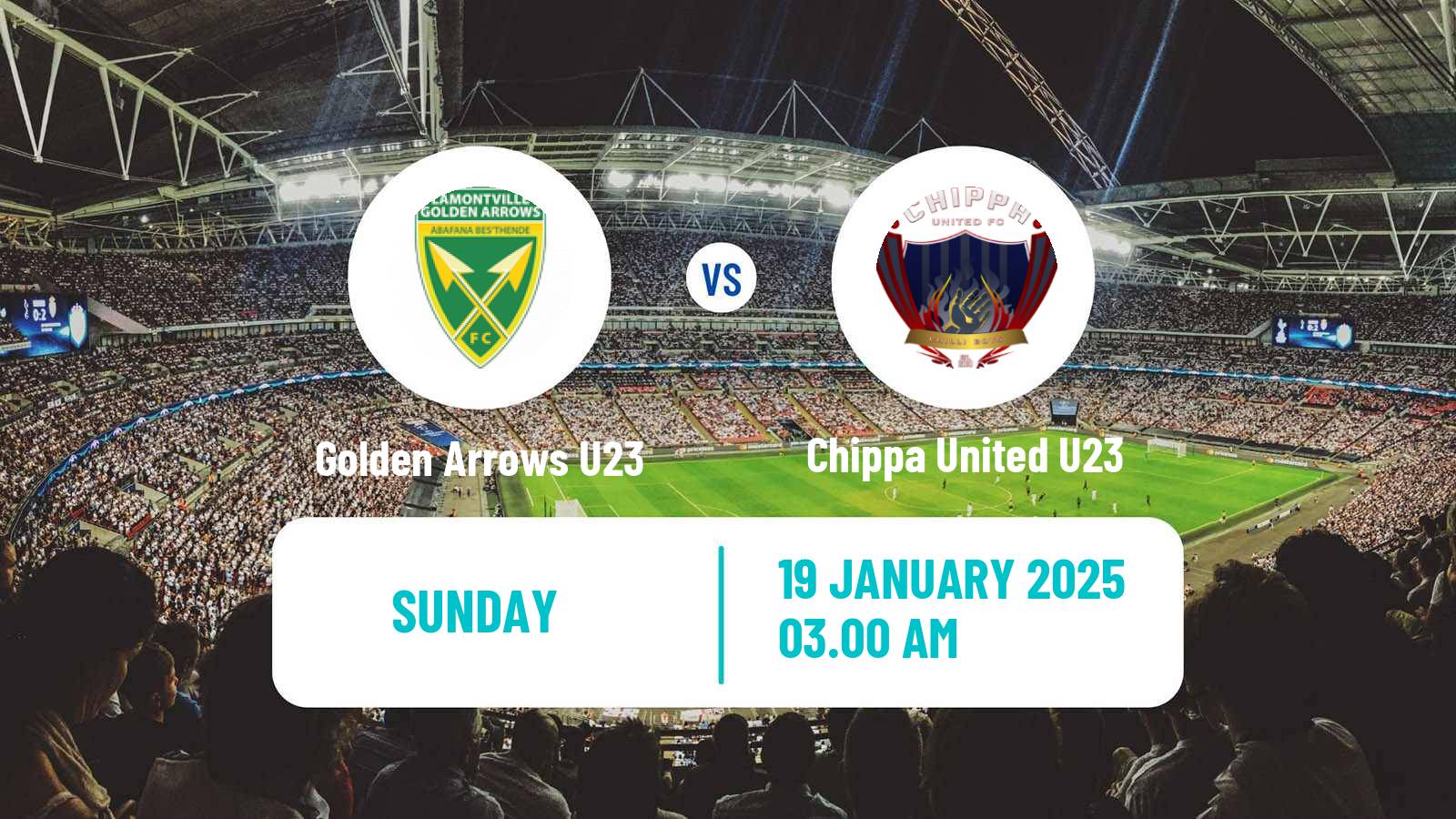 Soccer South African Diski Challenge Golden Arrows U23 - Chippa United U23