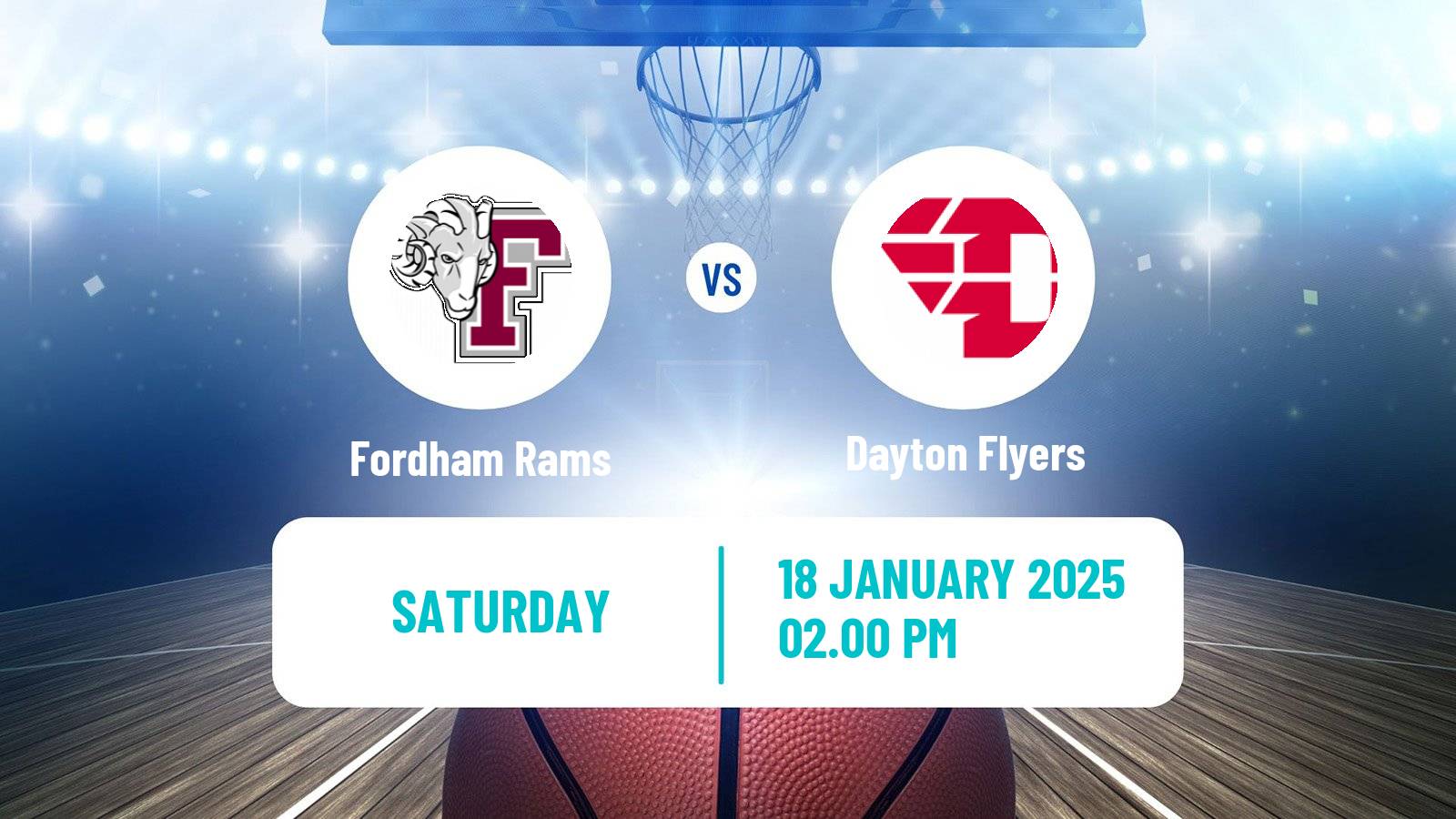 Basketball NCAA College Basketball Women Fordham Rams - Dayton Flyers