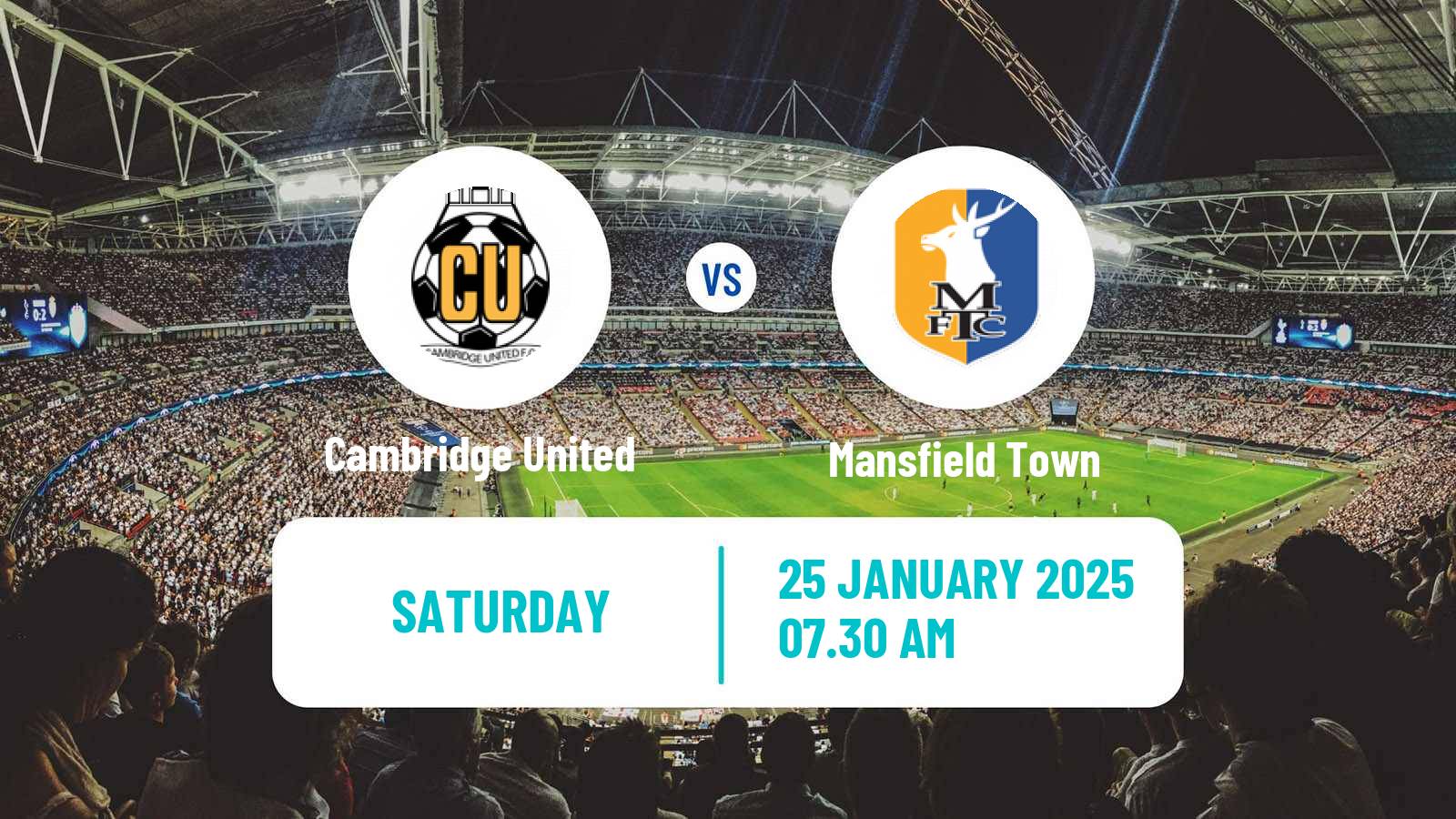 Soccer English League One Cambridge United - Mansfield Town