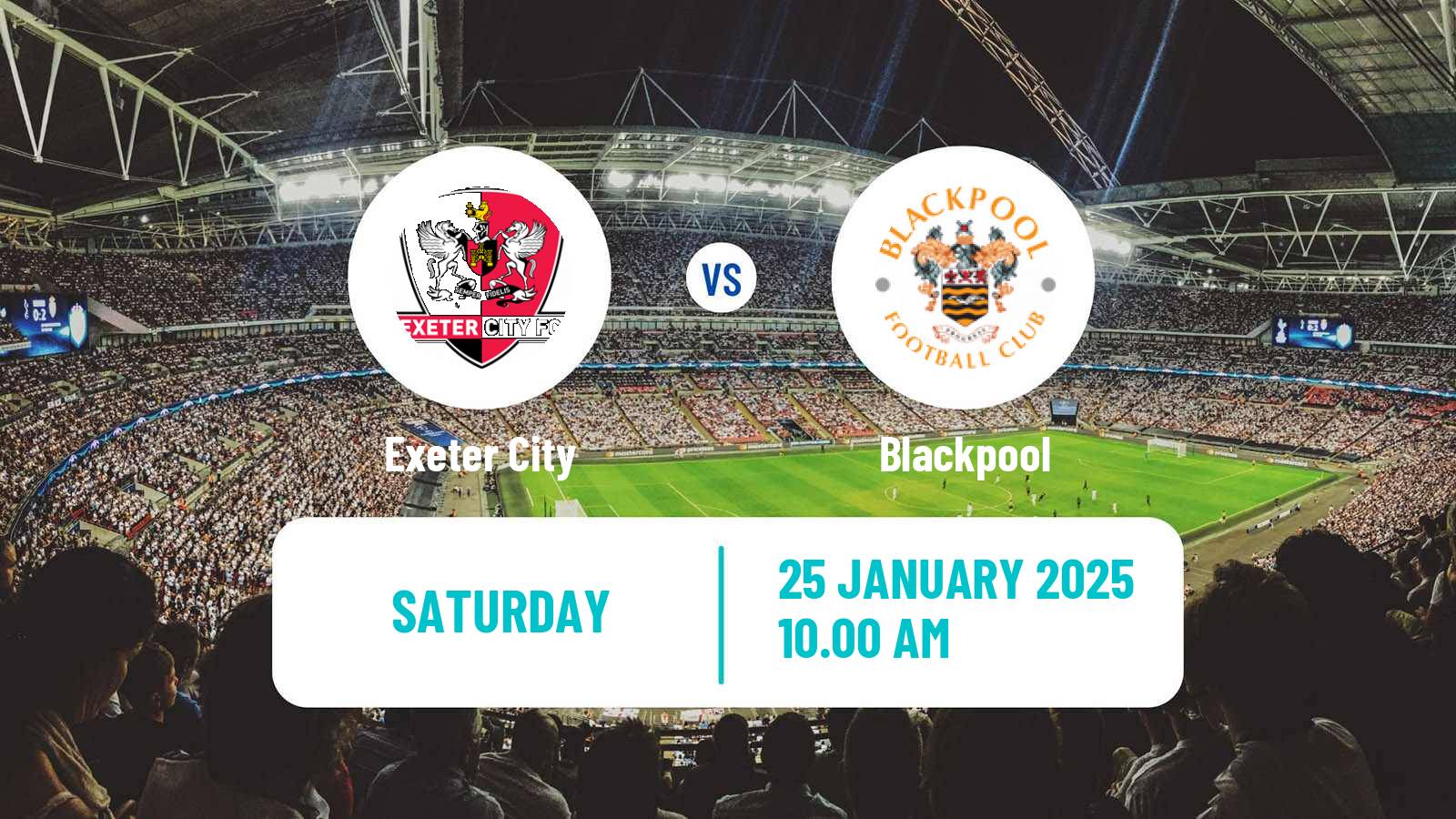 Soccer English League One Exeter City - Blackpool