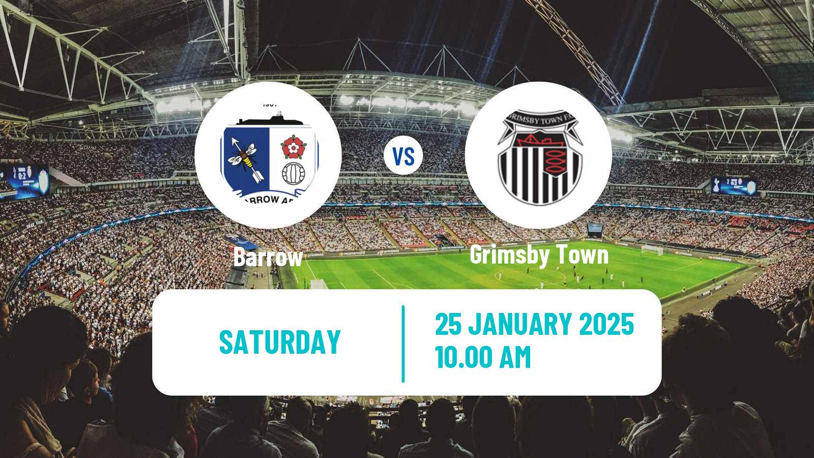 Soccer English League Two Barrow - Grimsby Town