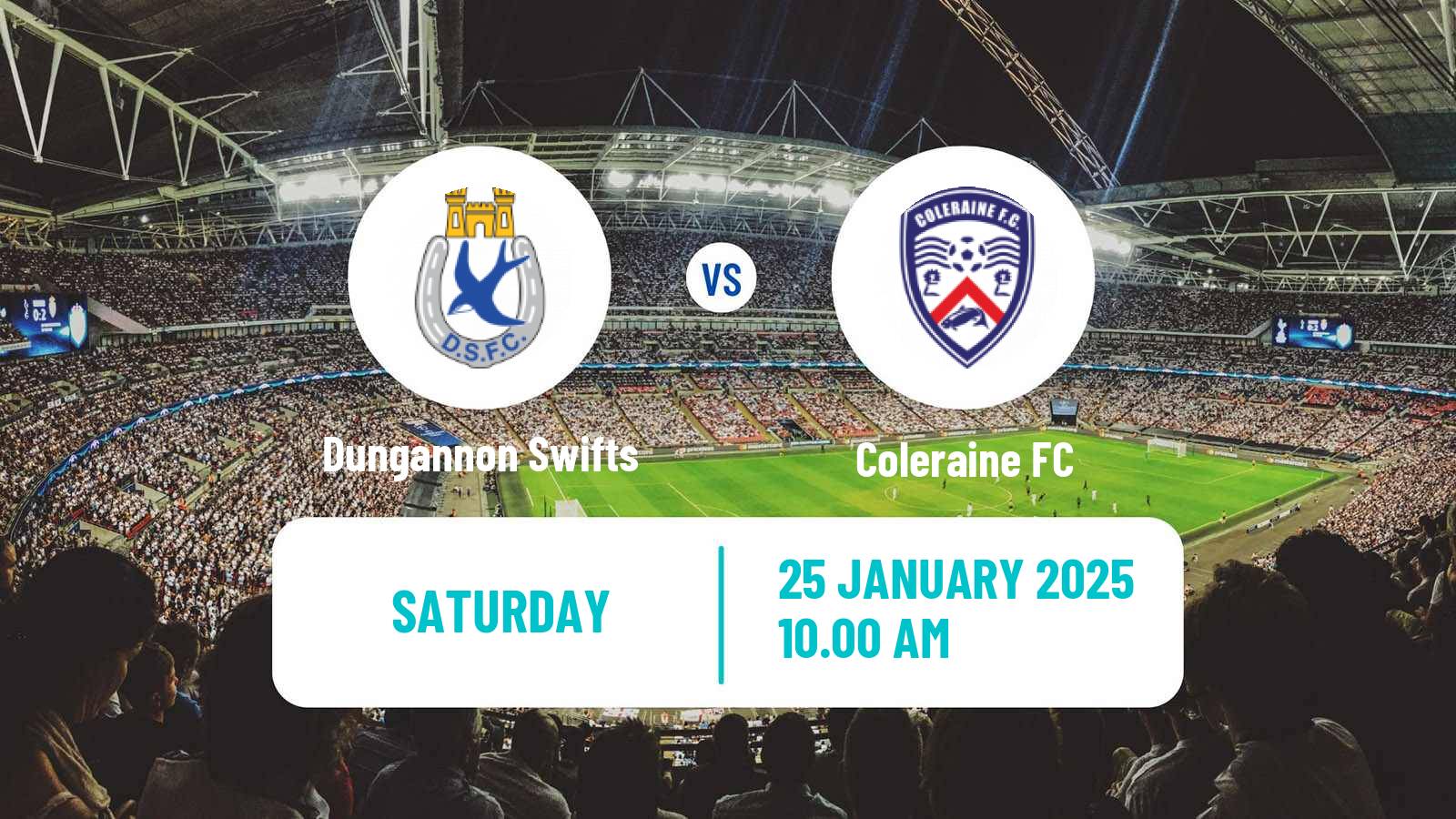 Soccer Northern Irish Premiership Dungannon Swifts - Coleraine