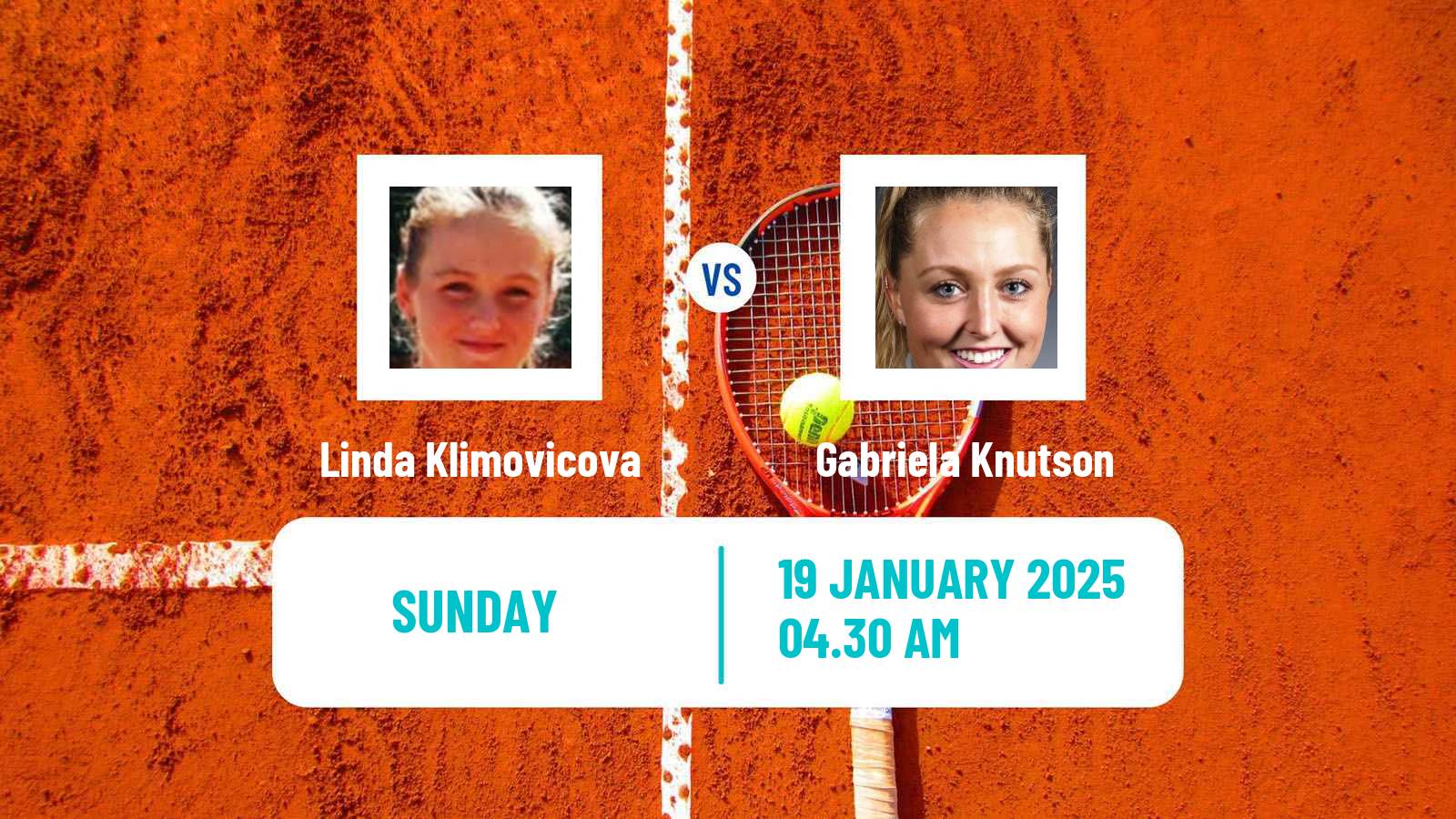 Tennis ITF W50 La Marsa Women Linda Klimovicova - Gabriela Knutson