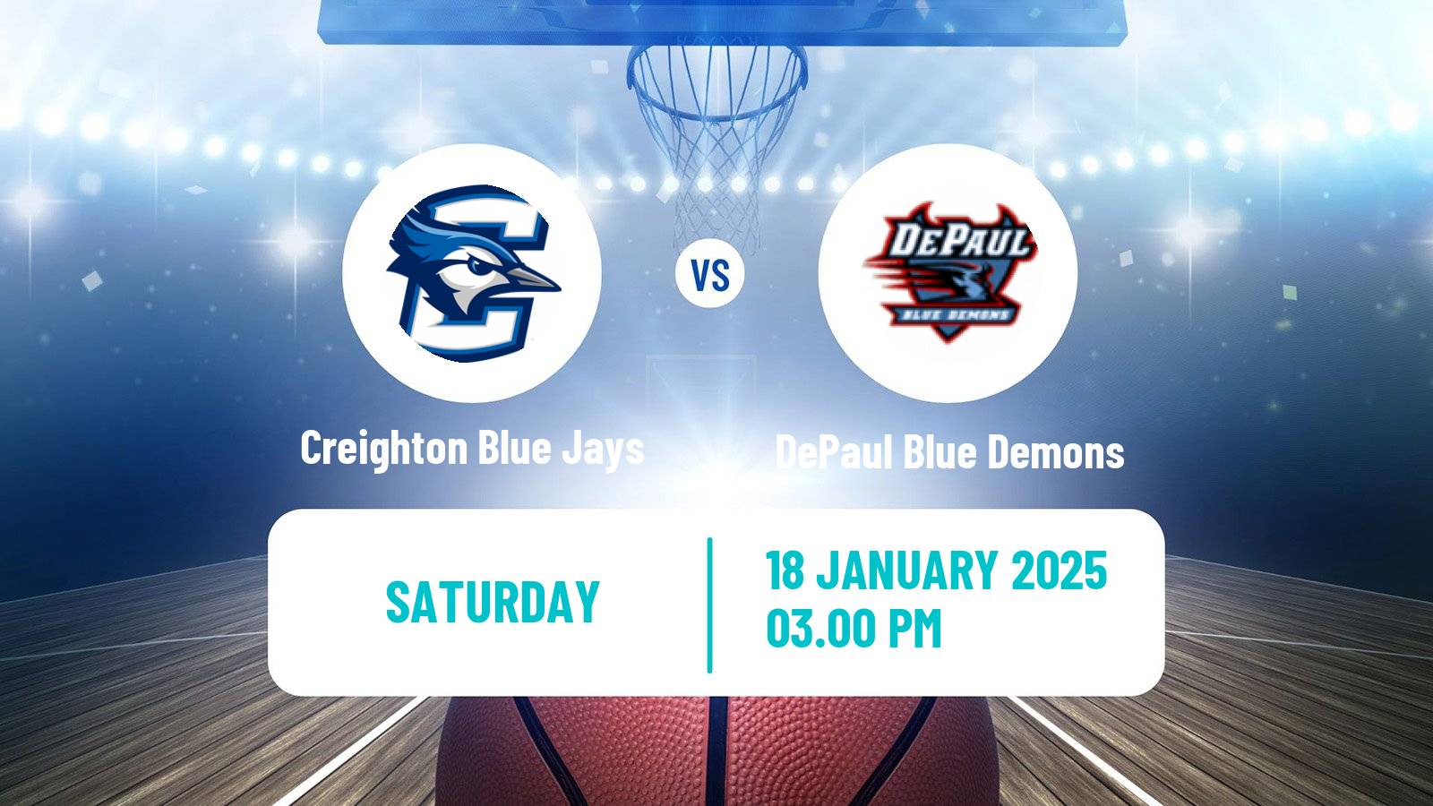 Basketball NCAA College Basketball Women Creighton Blue Jays - DePaul Blue Demons