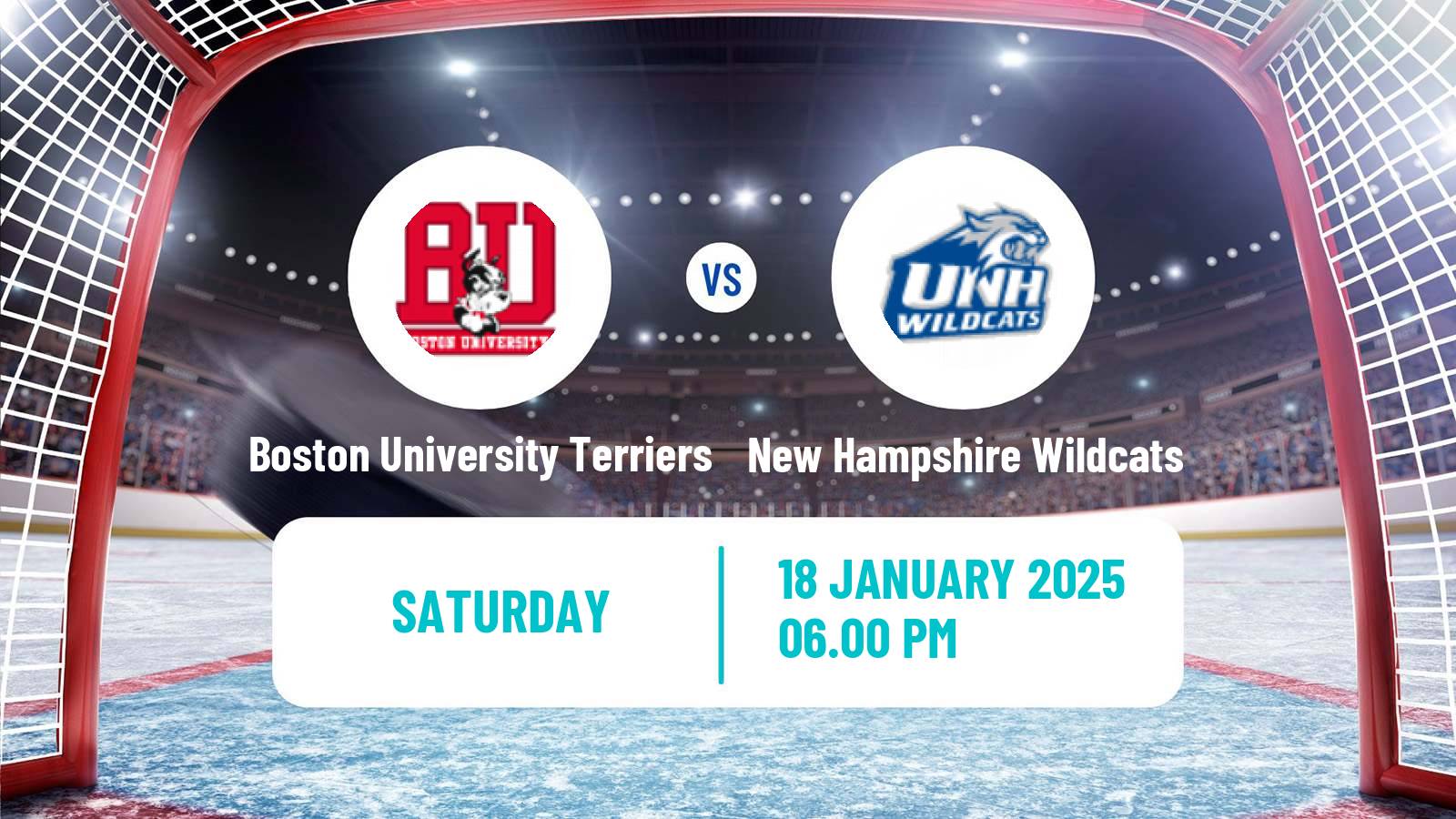 Hockey NCAA Hockey Boston University Terriers - New Hampshire Wildcats