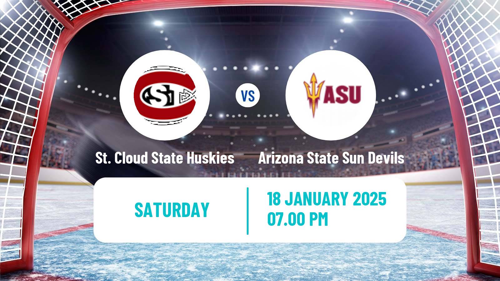 Hockey NCAA Hockey St. Cloud State Huskies - Arizona State Sun Devils